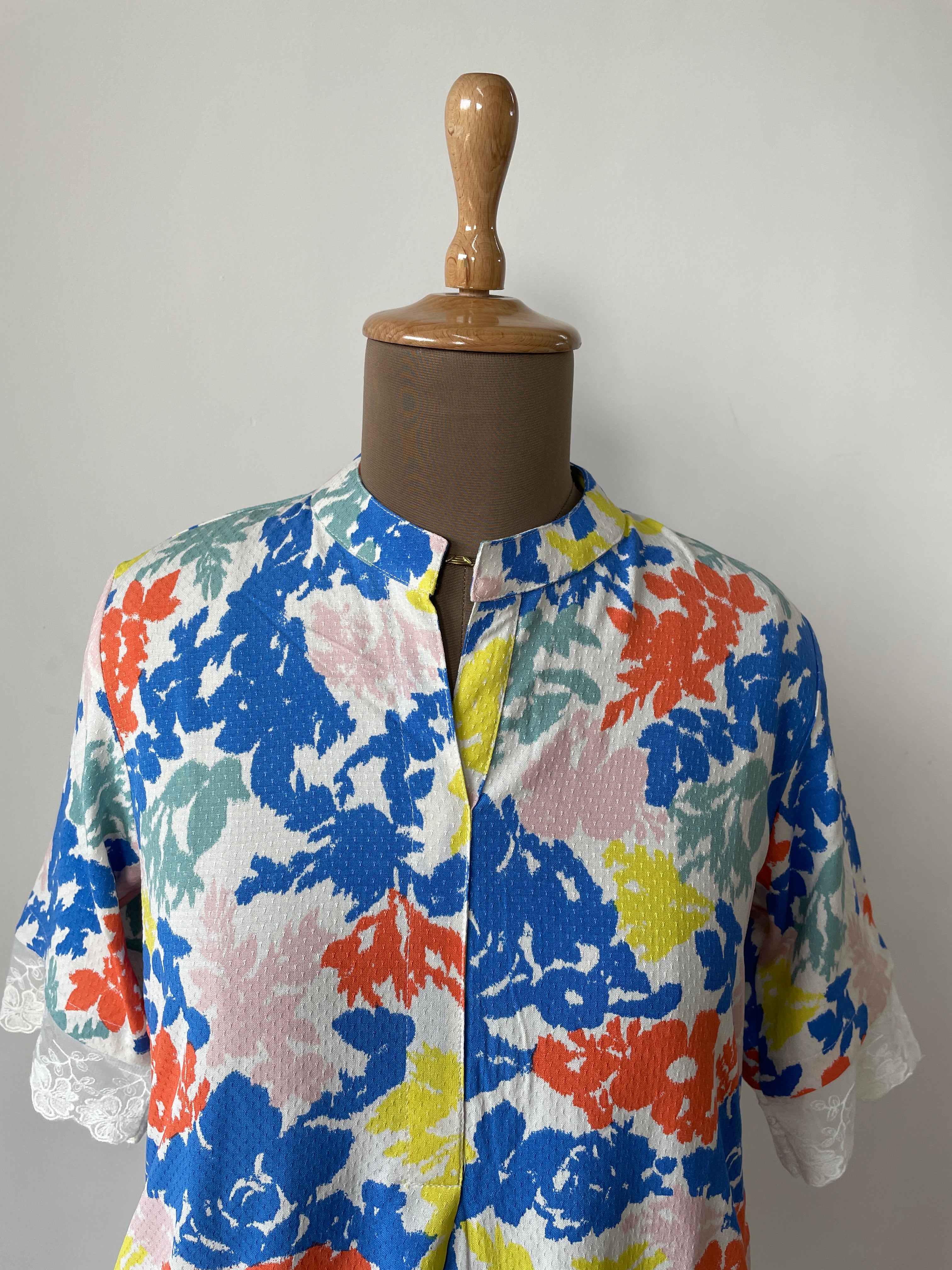 Multicolor Lace Kurta Set image 6