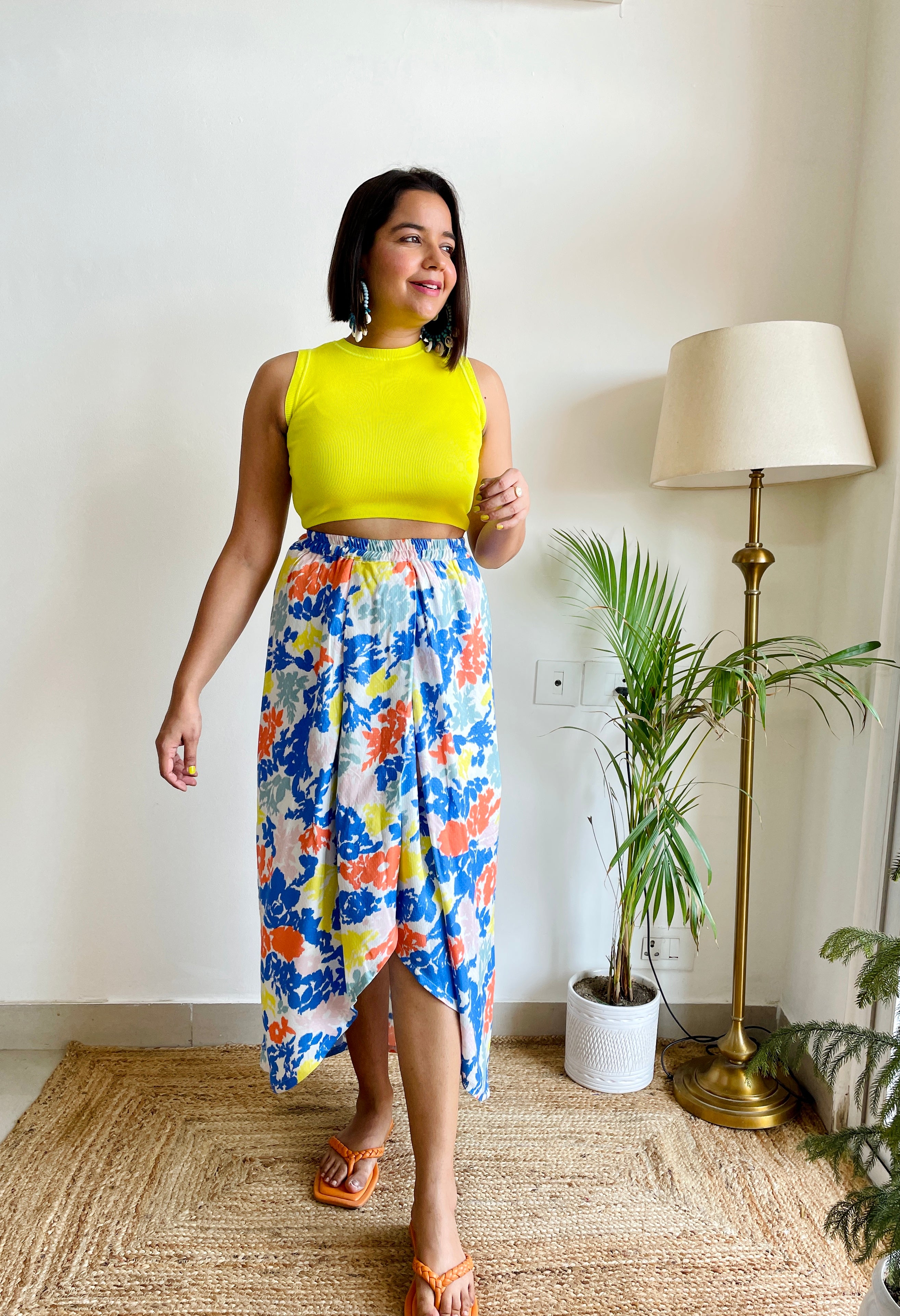 Multicolor Dhoti Skirt image 0