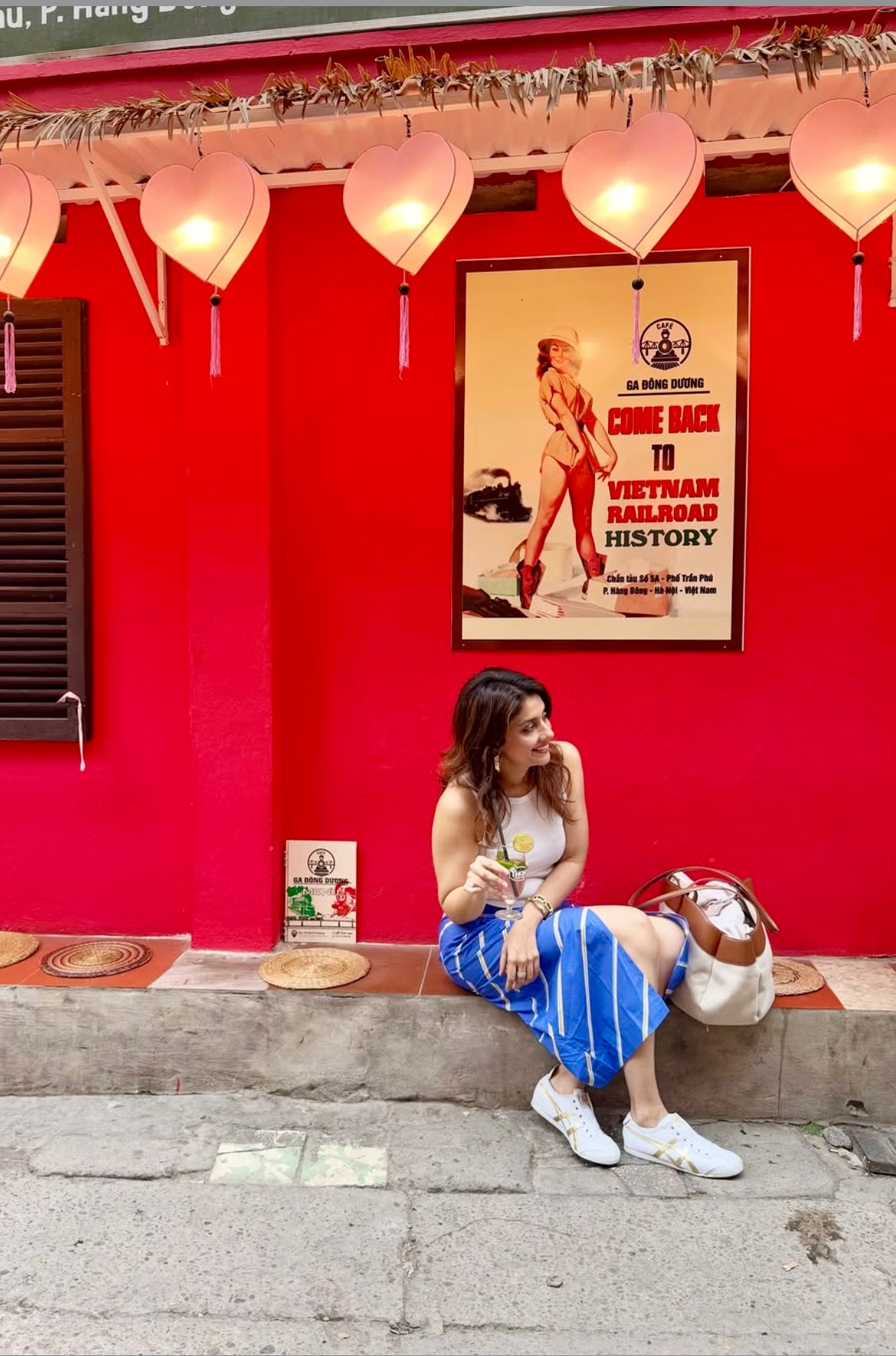 Blue Stripe Knot skirt image 1