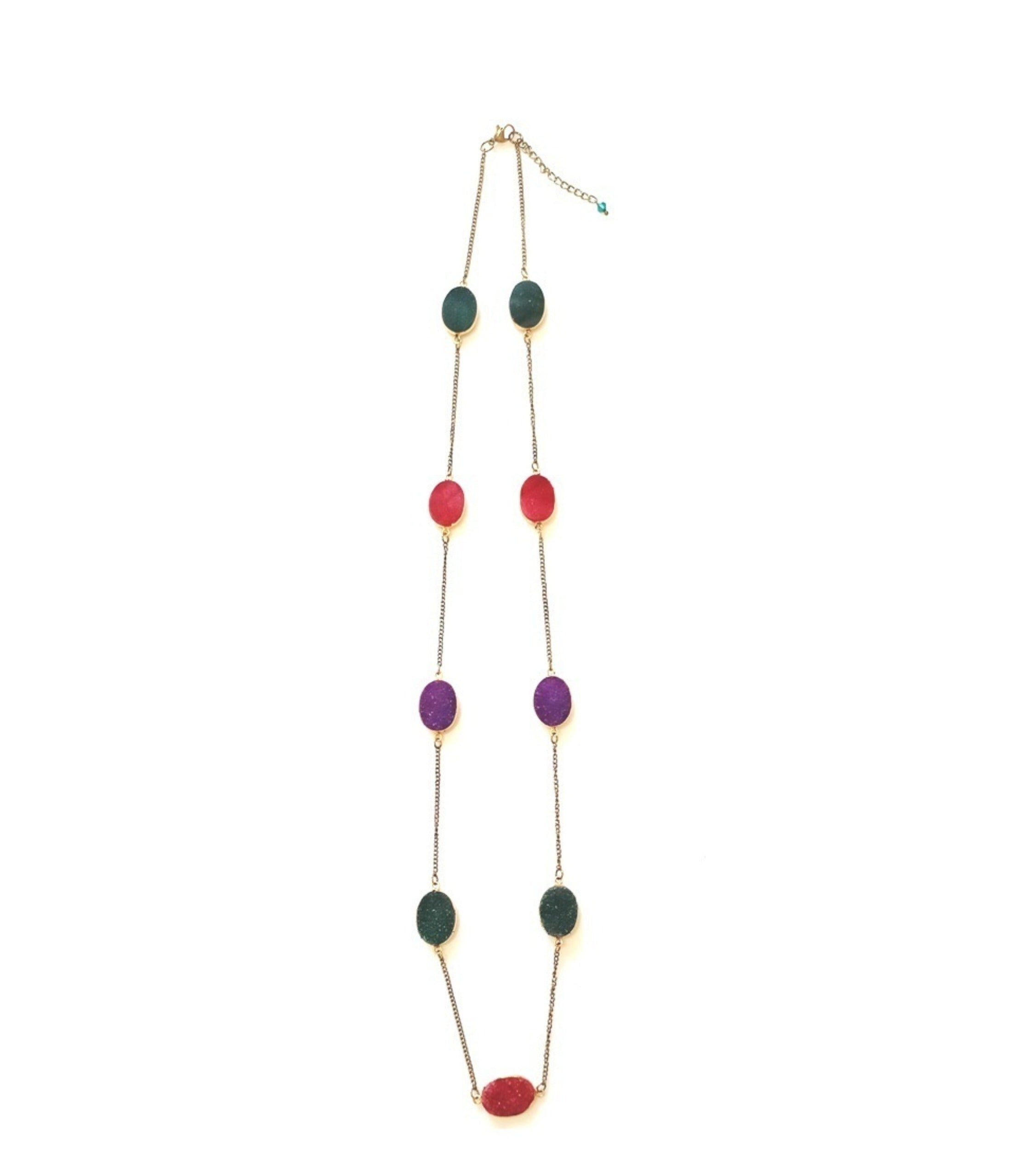Multi Semi-Precious Stone Necklace image 0