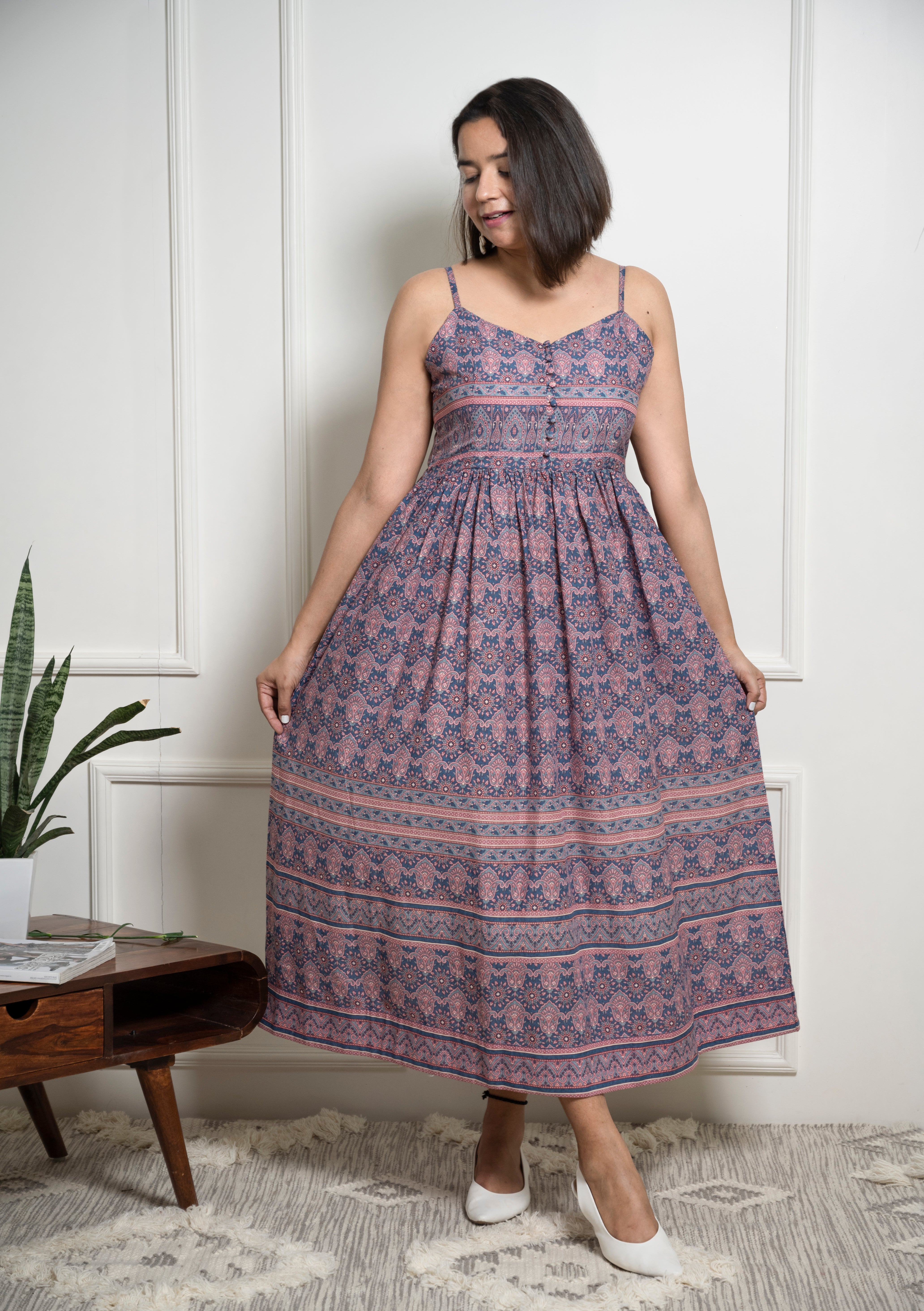 Printed Maxi Dress image 6