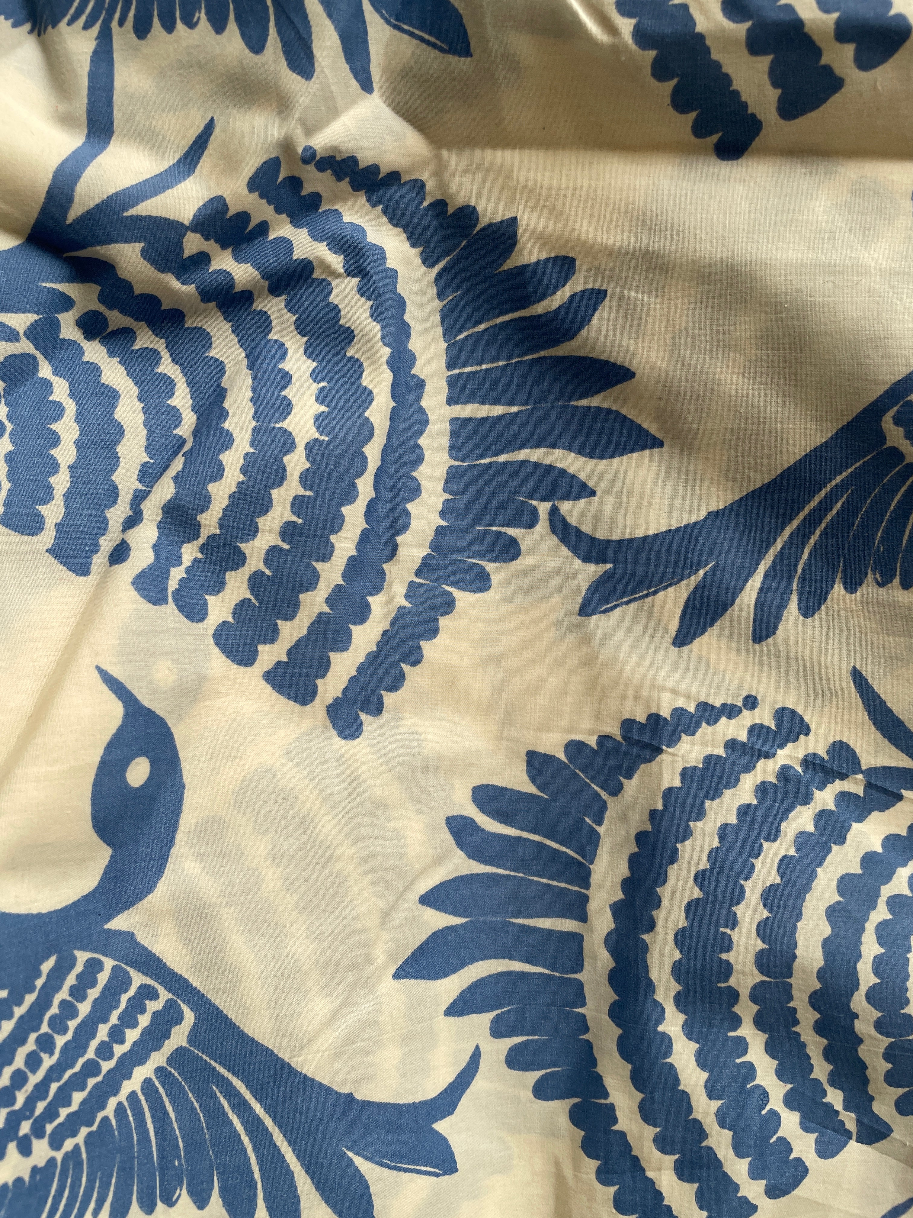 Bird Printed Oversized Cotton Dress image 5