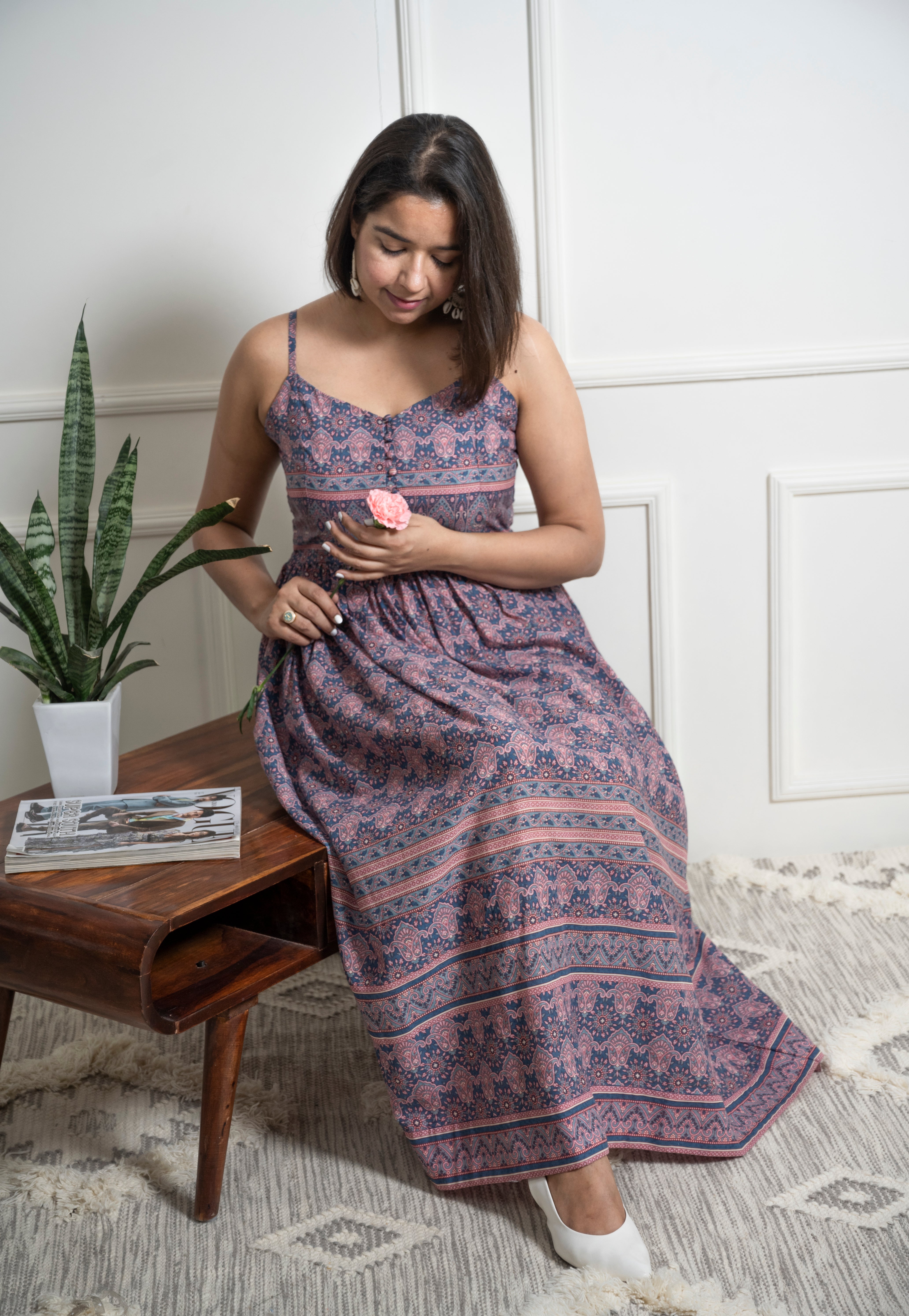 Printed Maxi Dress image 4