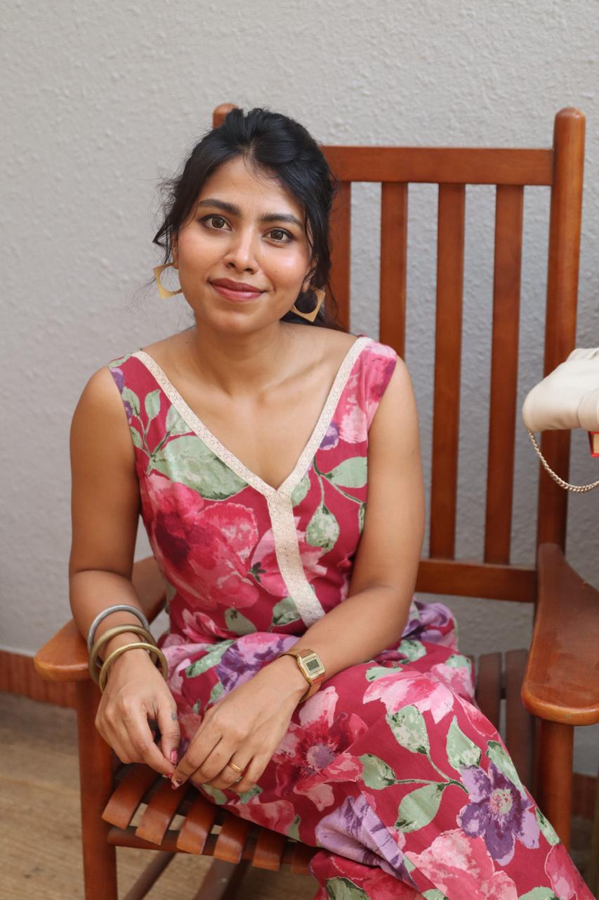 Maroon Flower Print LaceCo-ord Set image 1