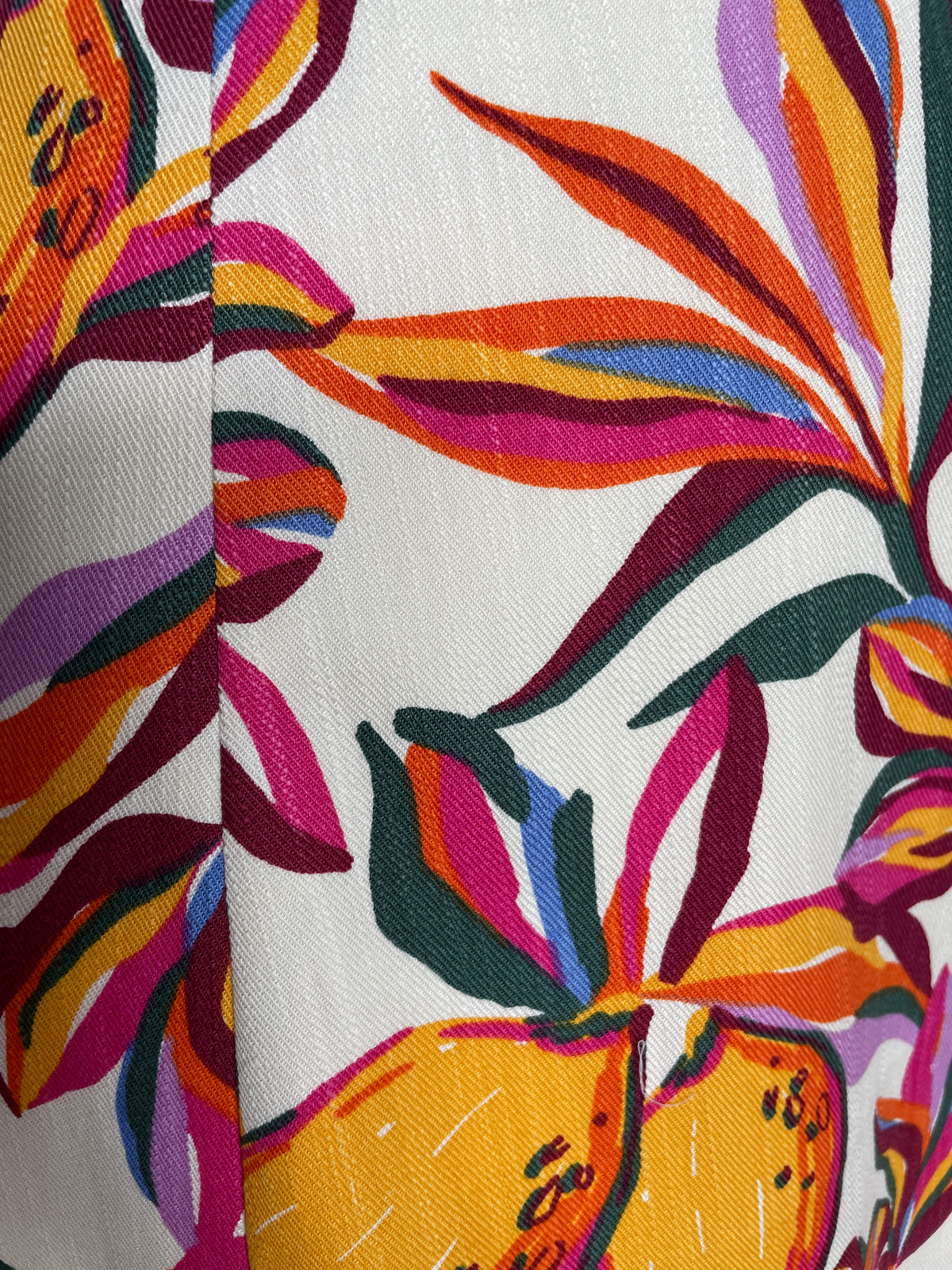 Floral Cotton Twill Skorts with Pockets