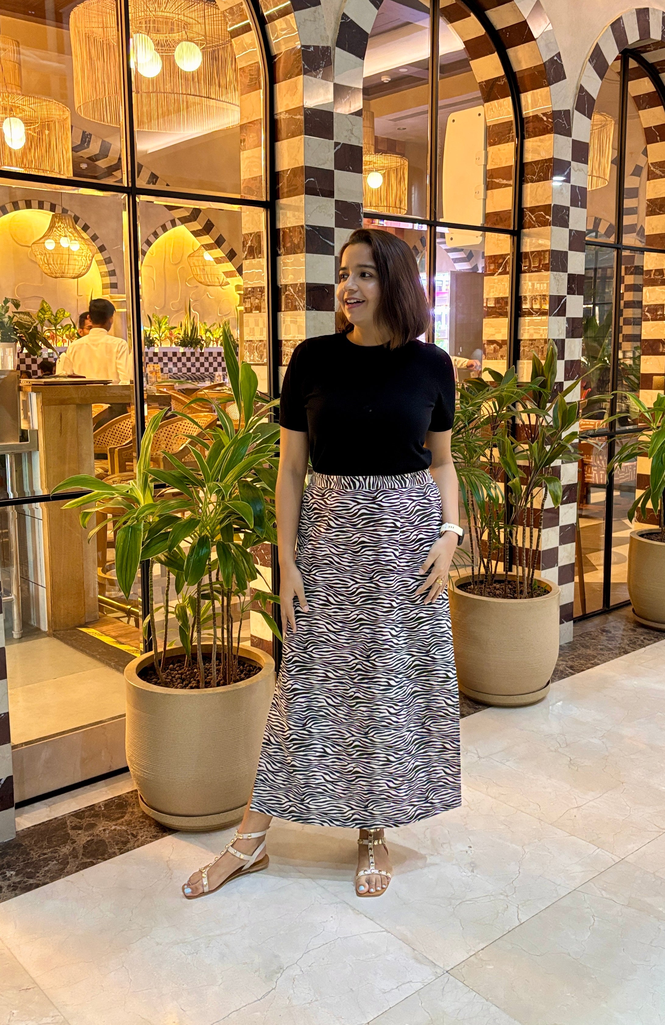 Zebra Long Skirt image 1