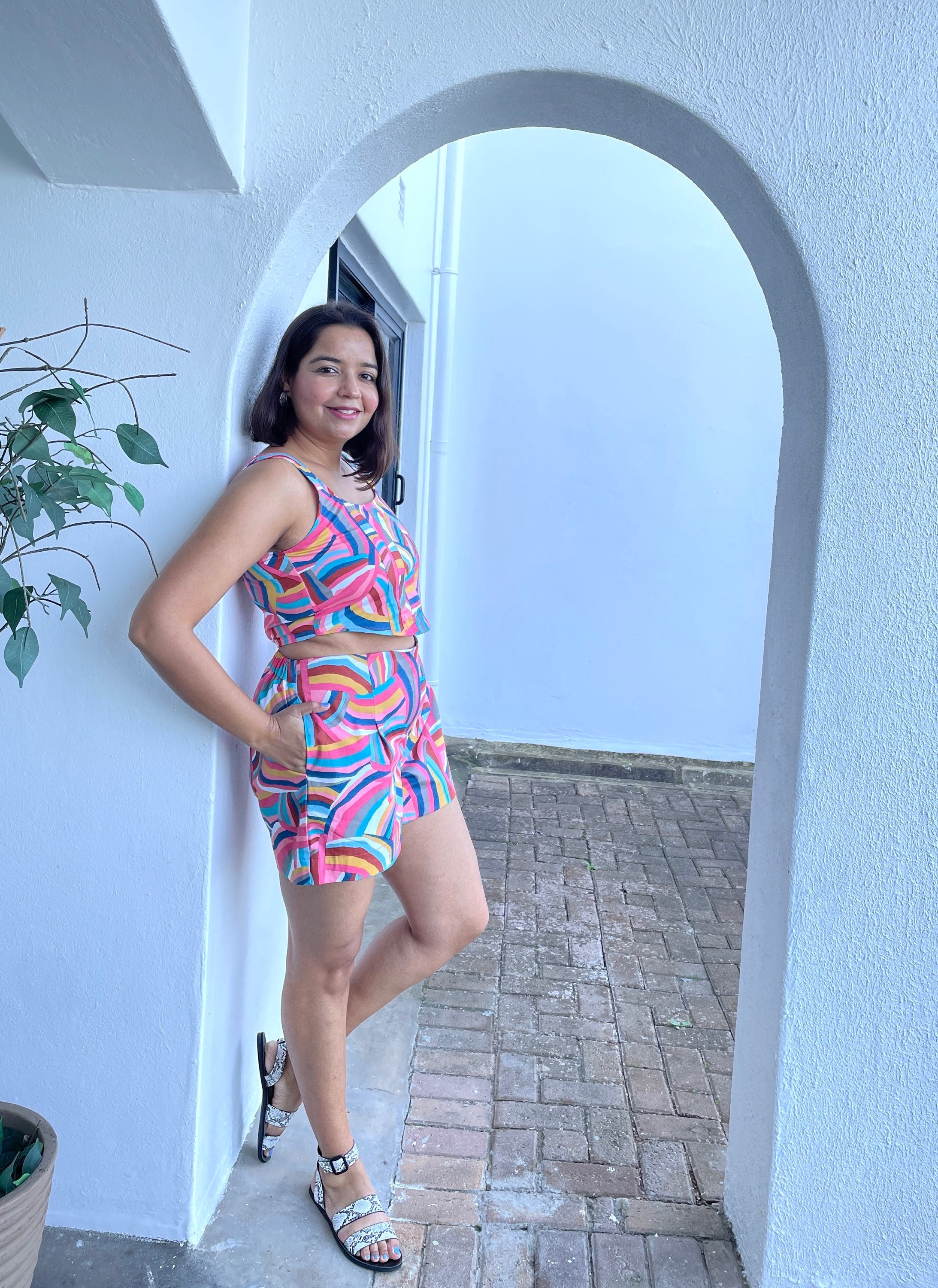 Rainbow Cotton Coord Set of 2 image 2