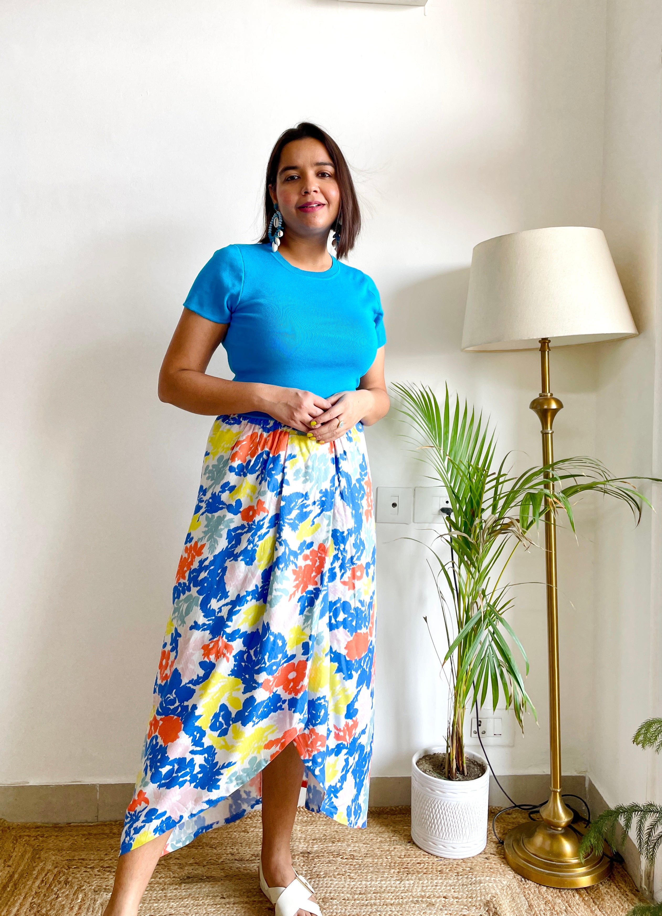 Multicolor Dhoti Skirt image 5