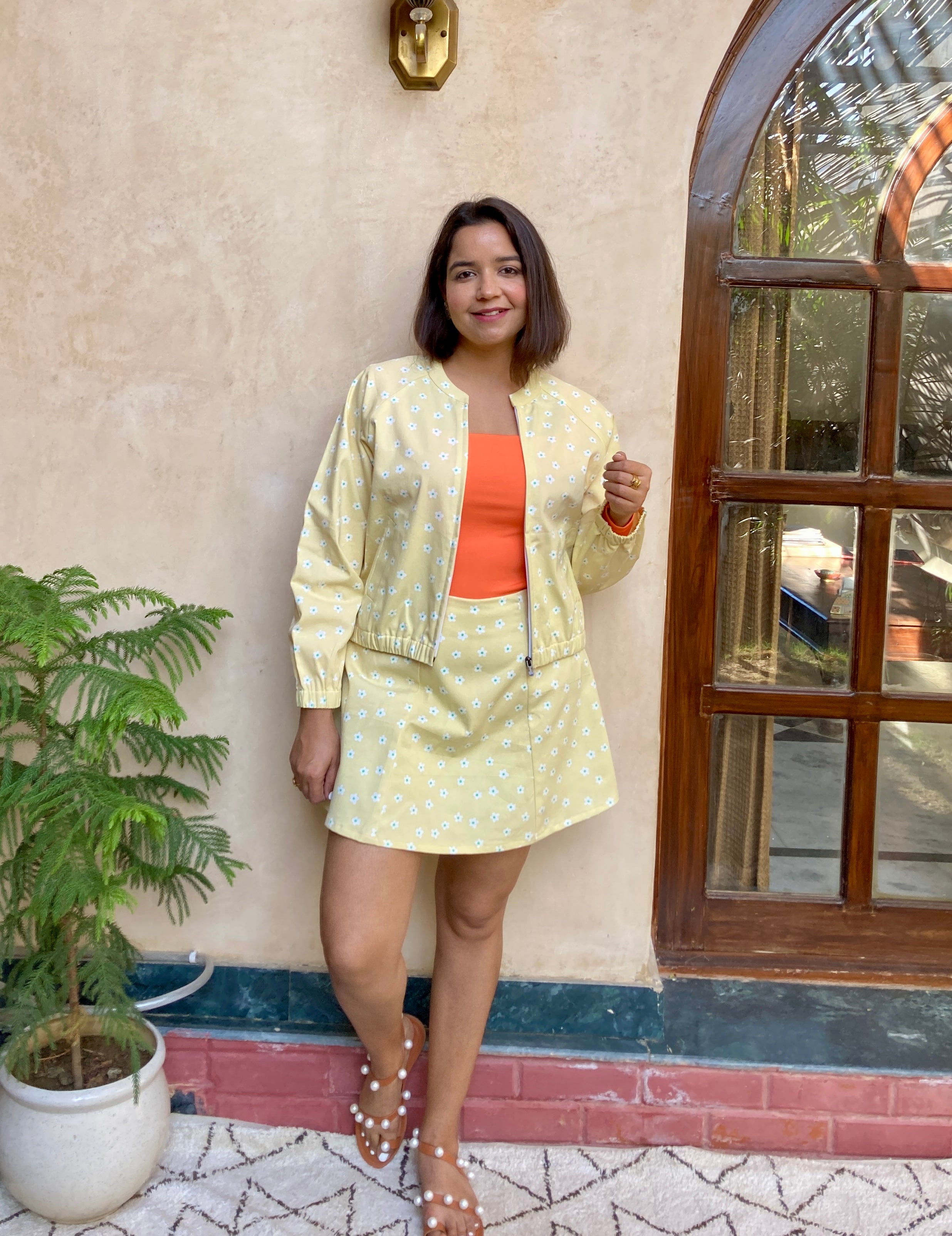 Butter Yellow Jacket and Skort Coord Set image 2