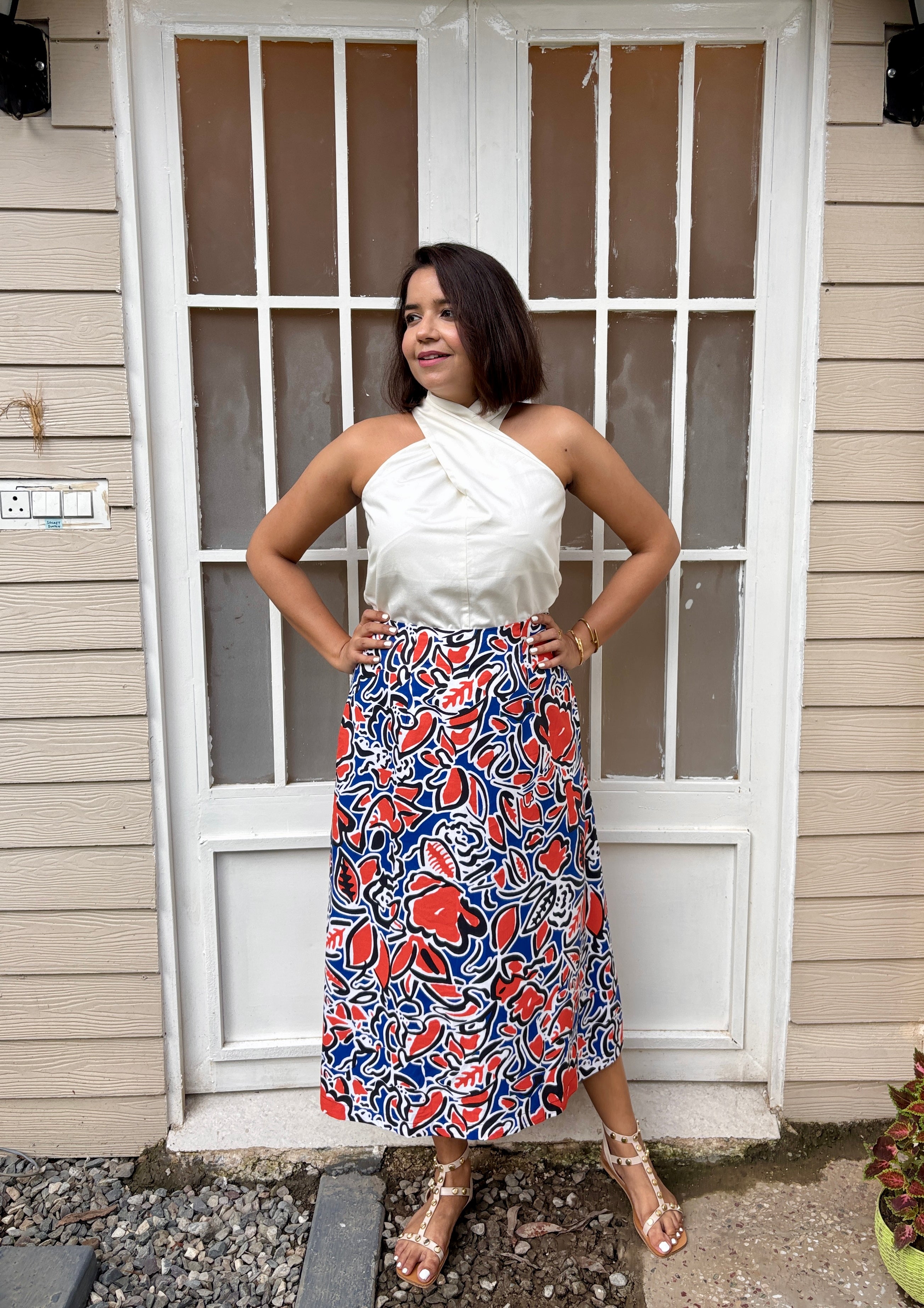 Ivory Twist Halter Top image 2