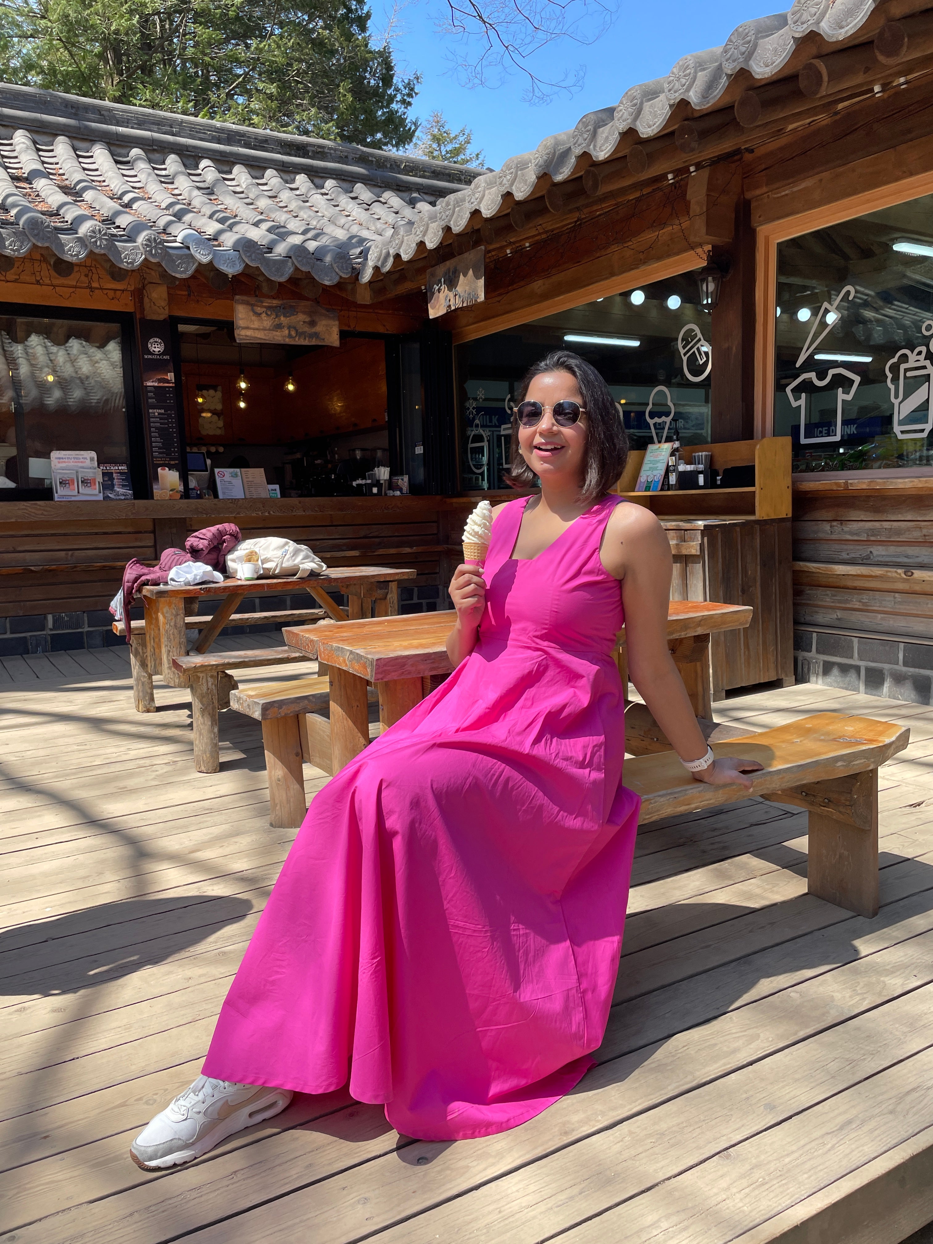 Mauve Cotton Maxi Dress image 12