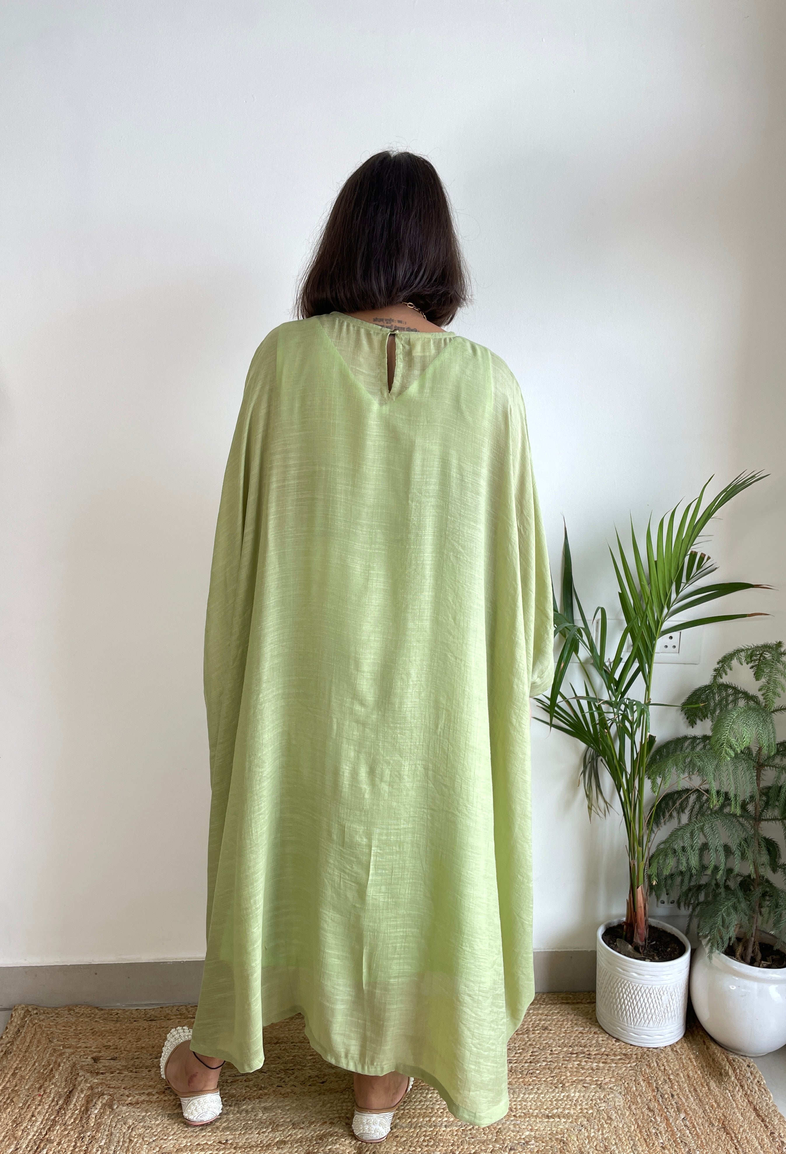 Olive Anti- Fit Kaftan image 2