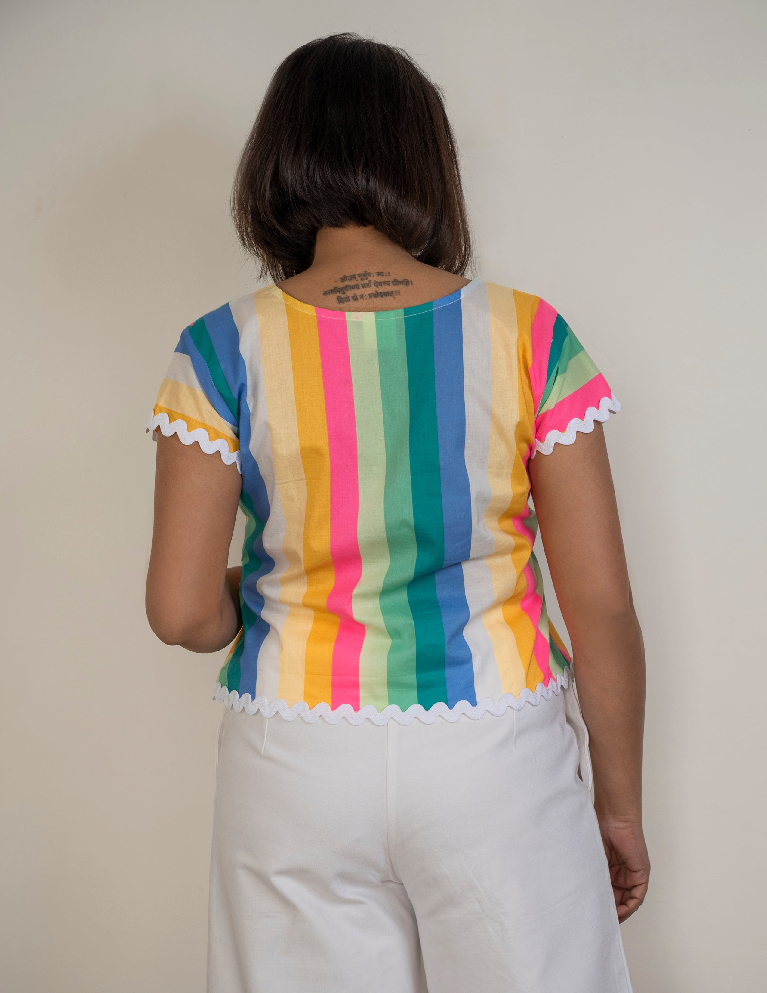 Rainbow Lace Top image 3