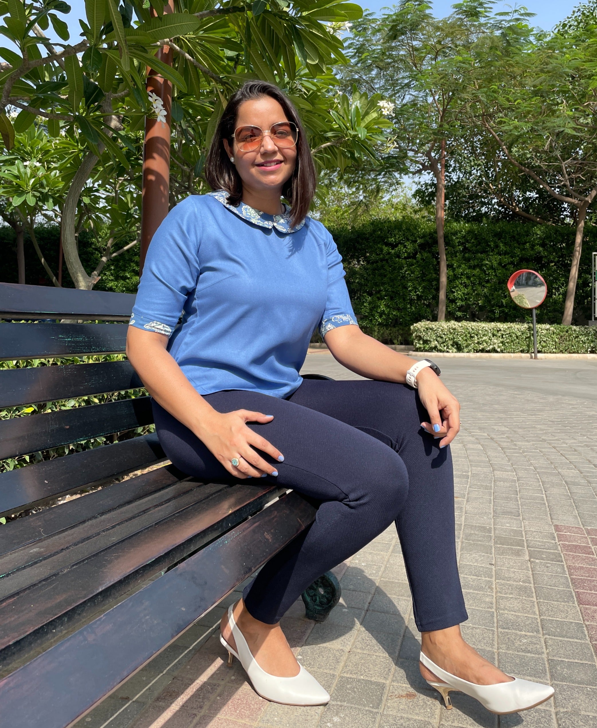 Peter Pan Collar Top image 2