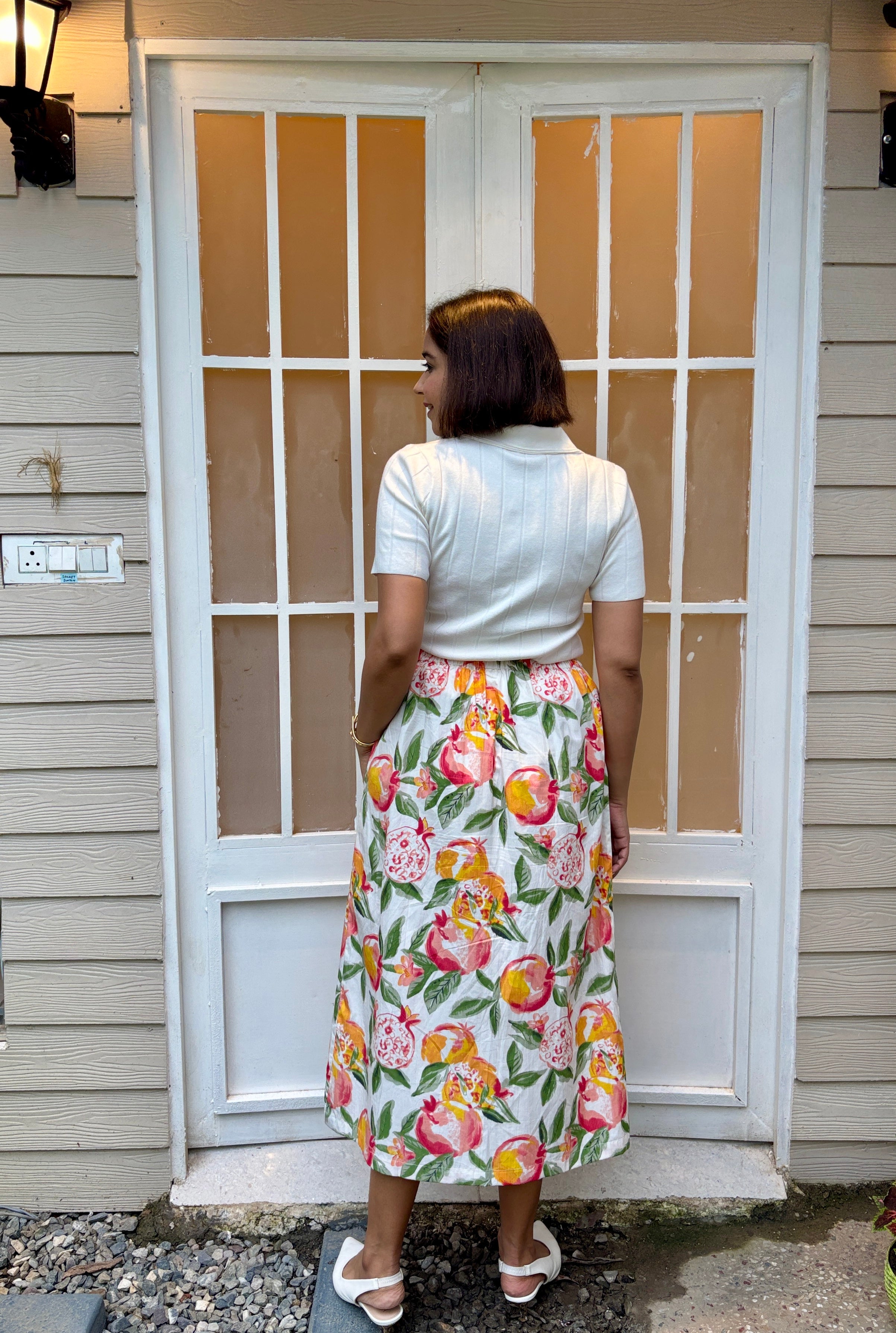 Peach Blossom Midi Skirt image 1