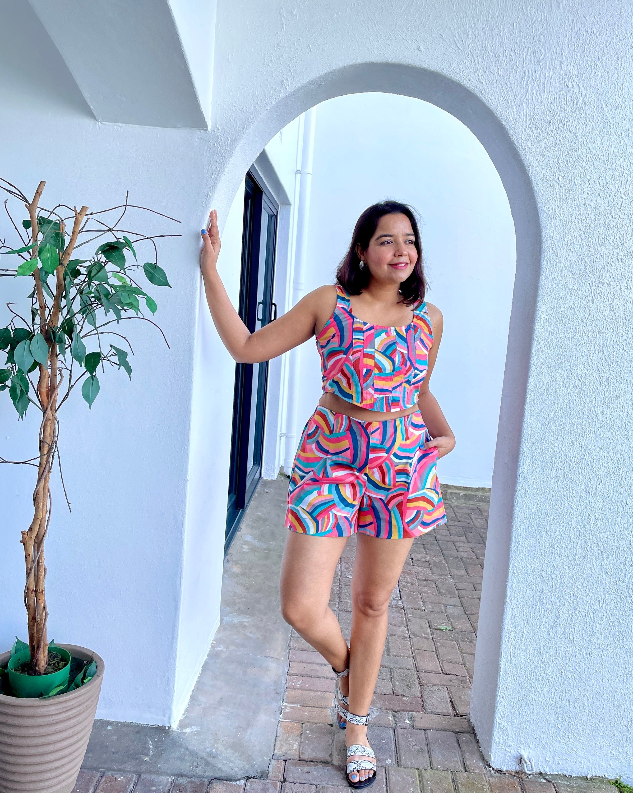 Rainbow Cotton Coord Set of 2 image 6