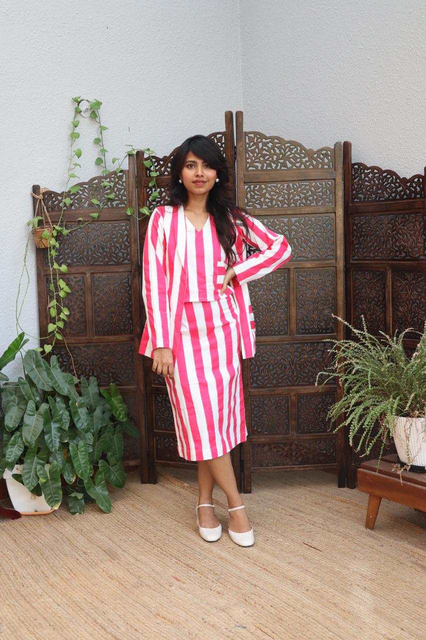 Pink Stripe Jacket image 7