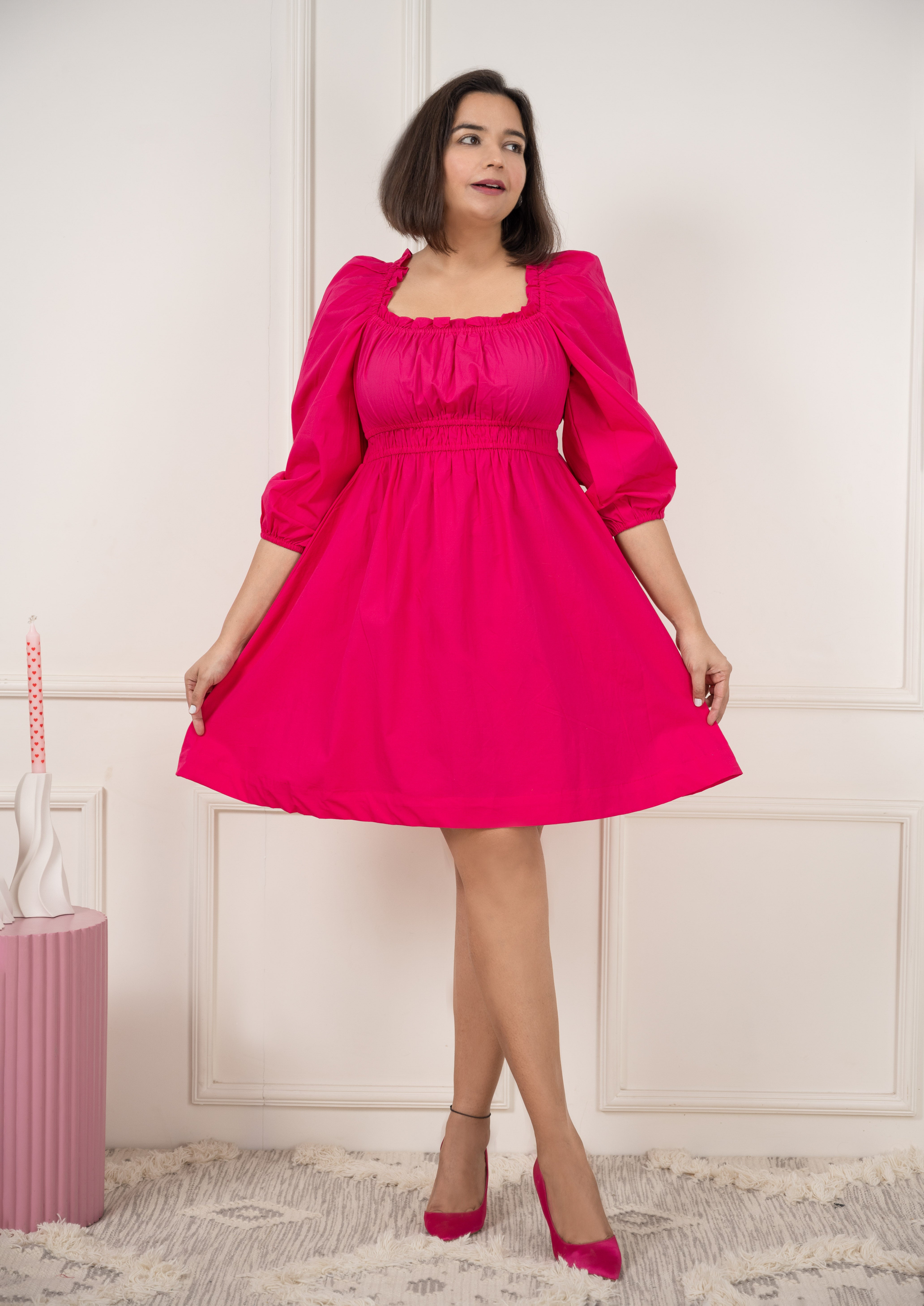 Pink Cinched Dress image 4