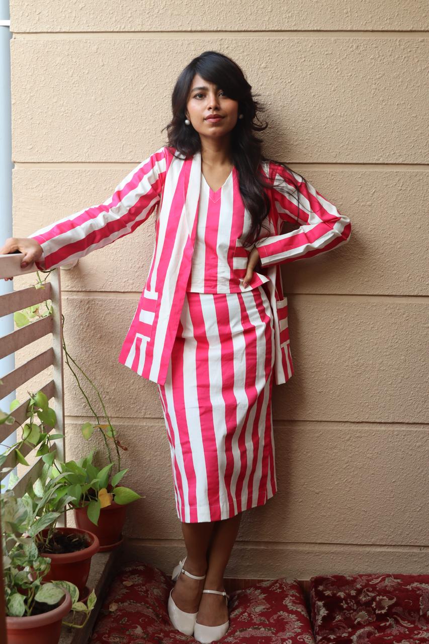 Pink Stripe Co-ord Set image 6