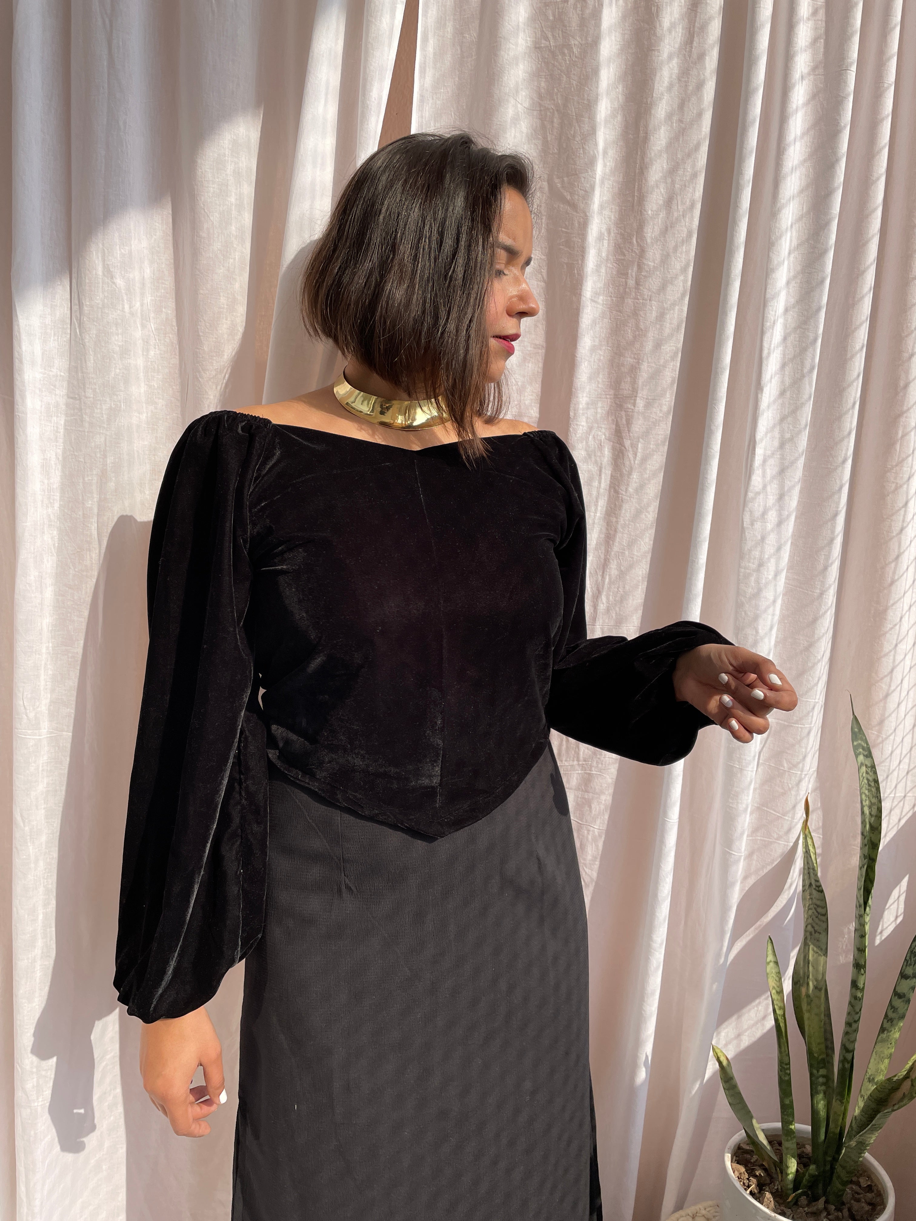 Black Velvet Top image 0