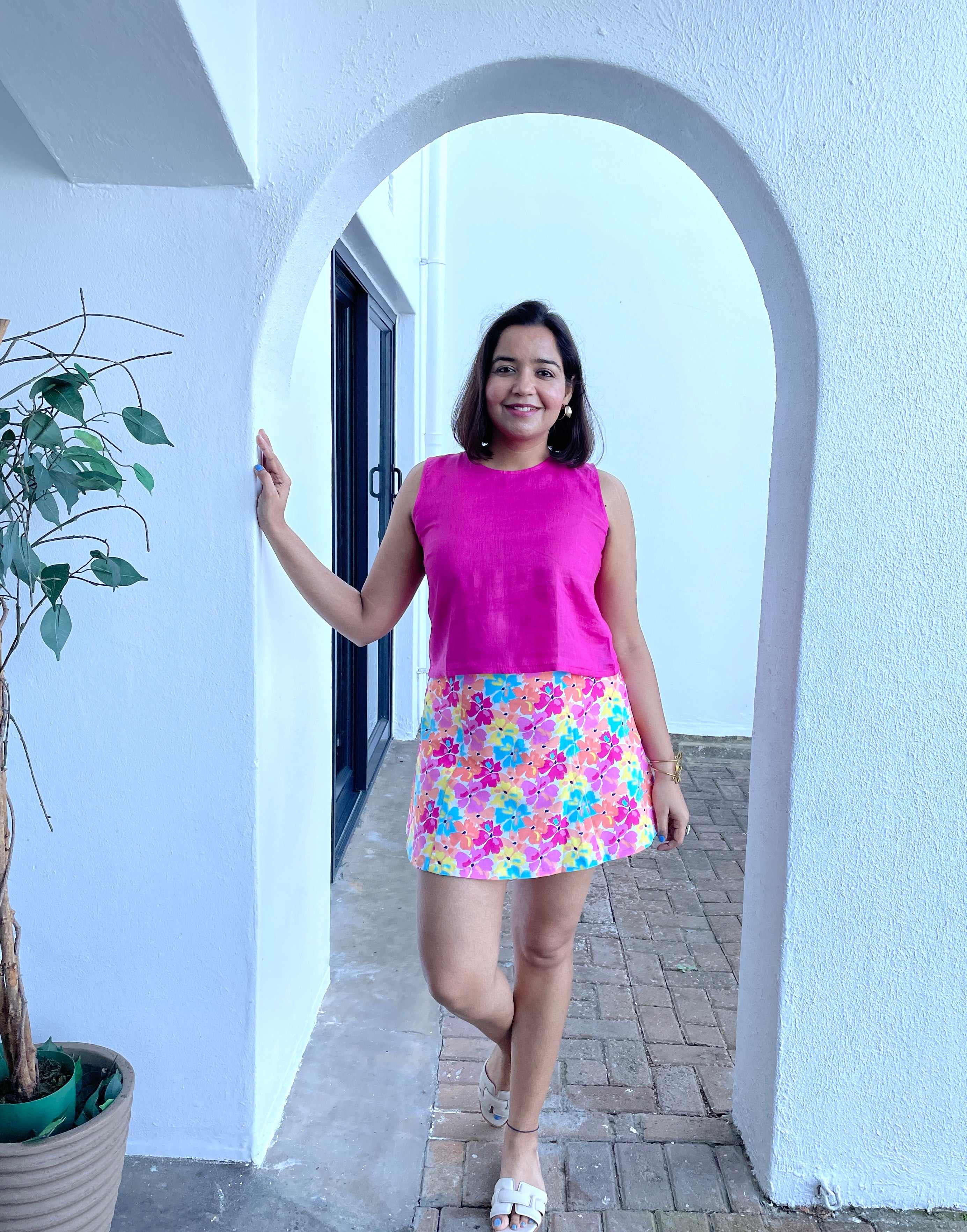 Floral Print High Rise Skorts image 3