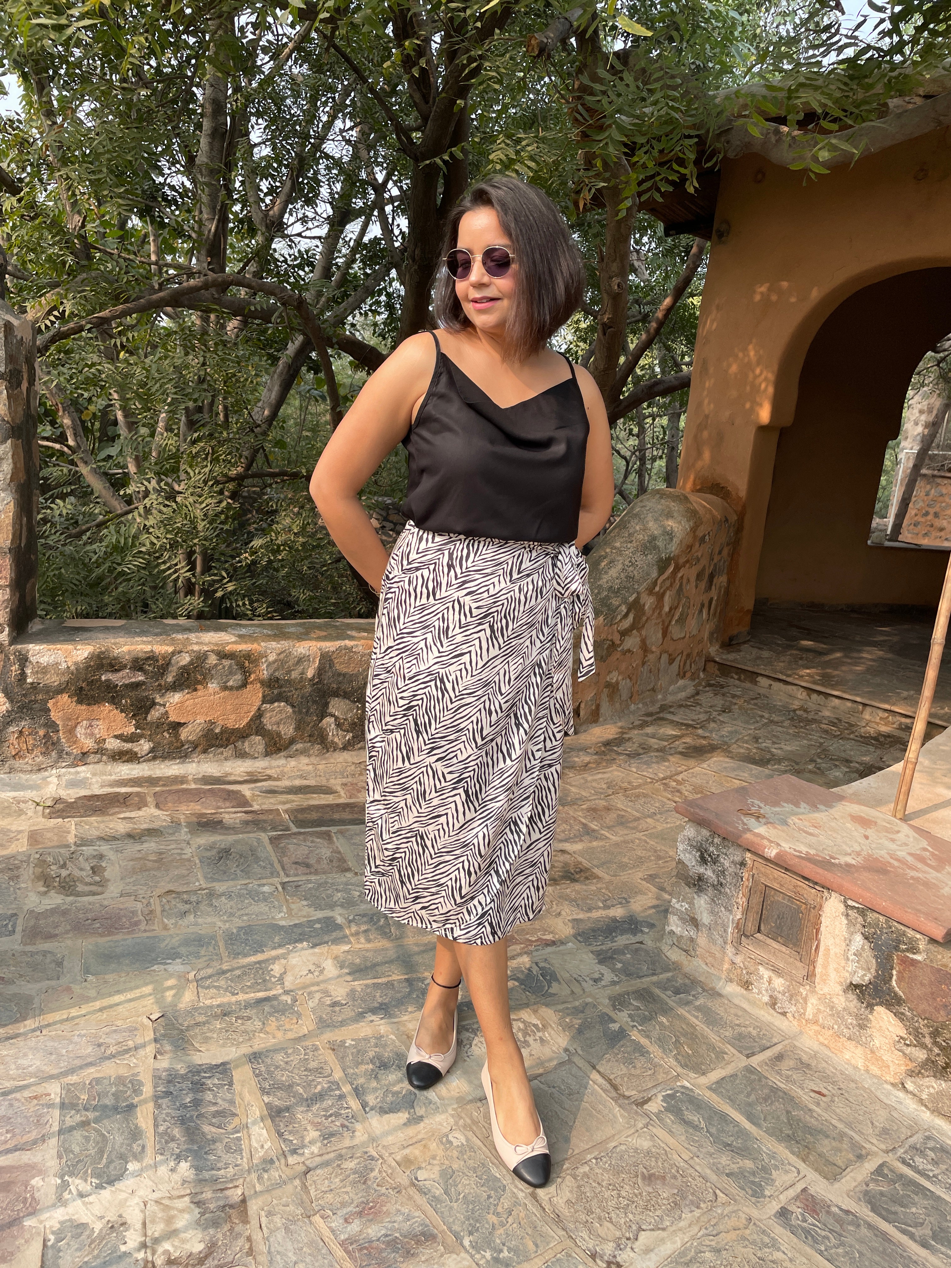 Black Cowl Neck Top image 1