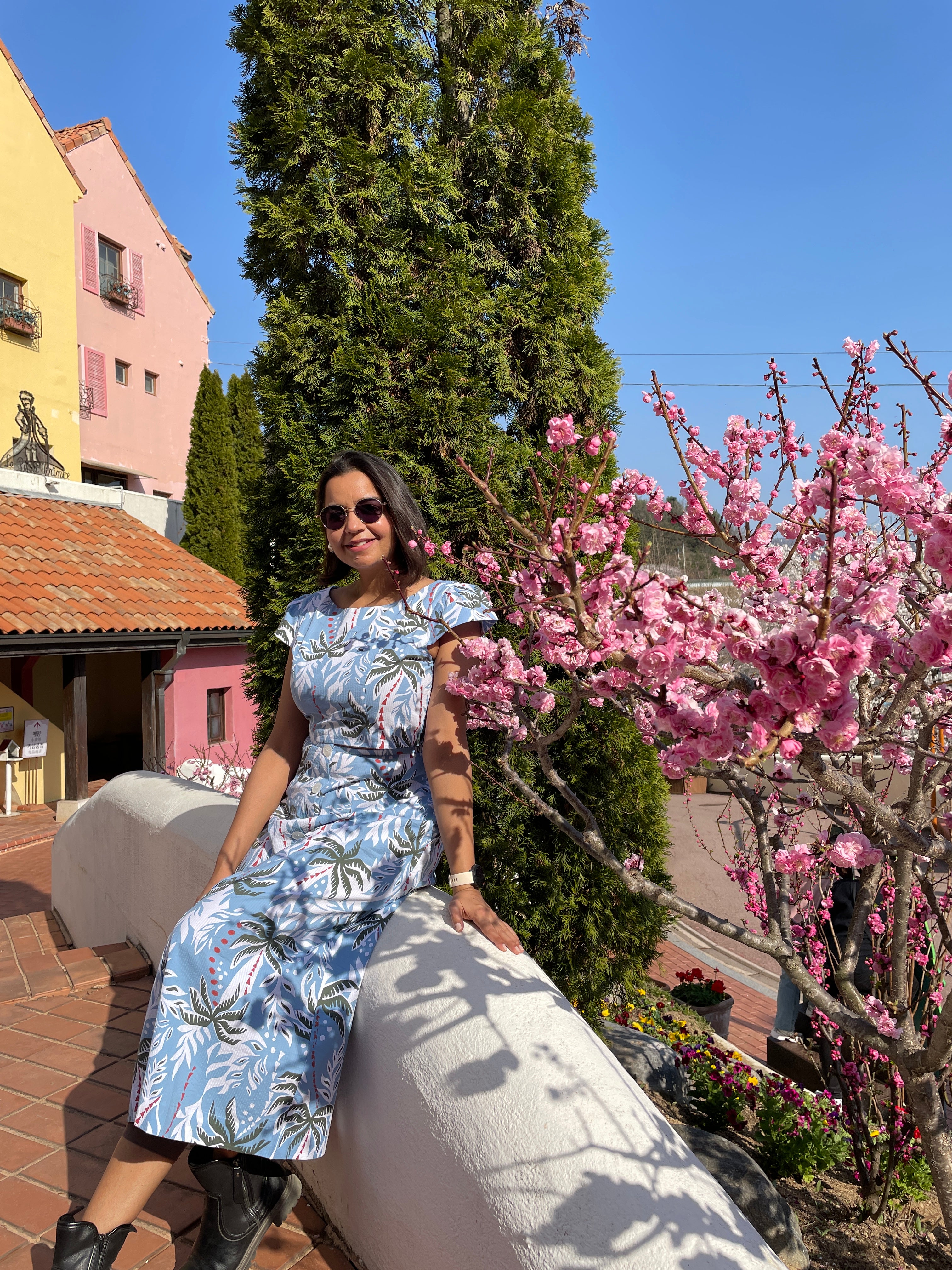 Blue Topical Printed Co-ord Set image 5