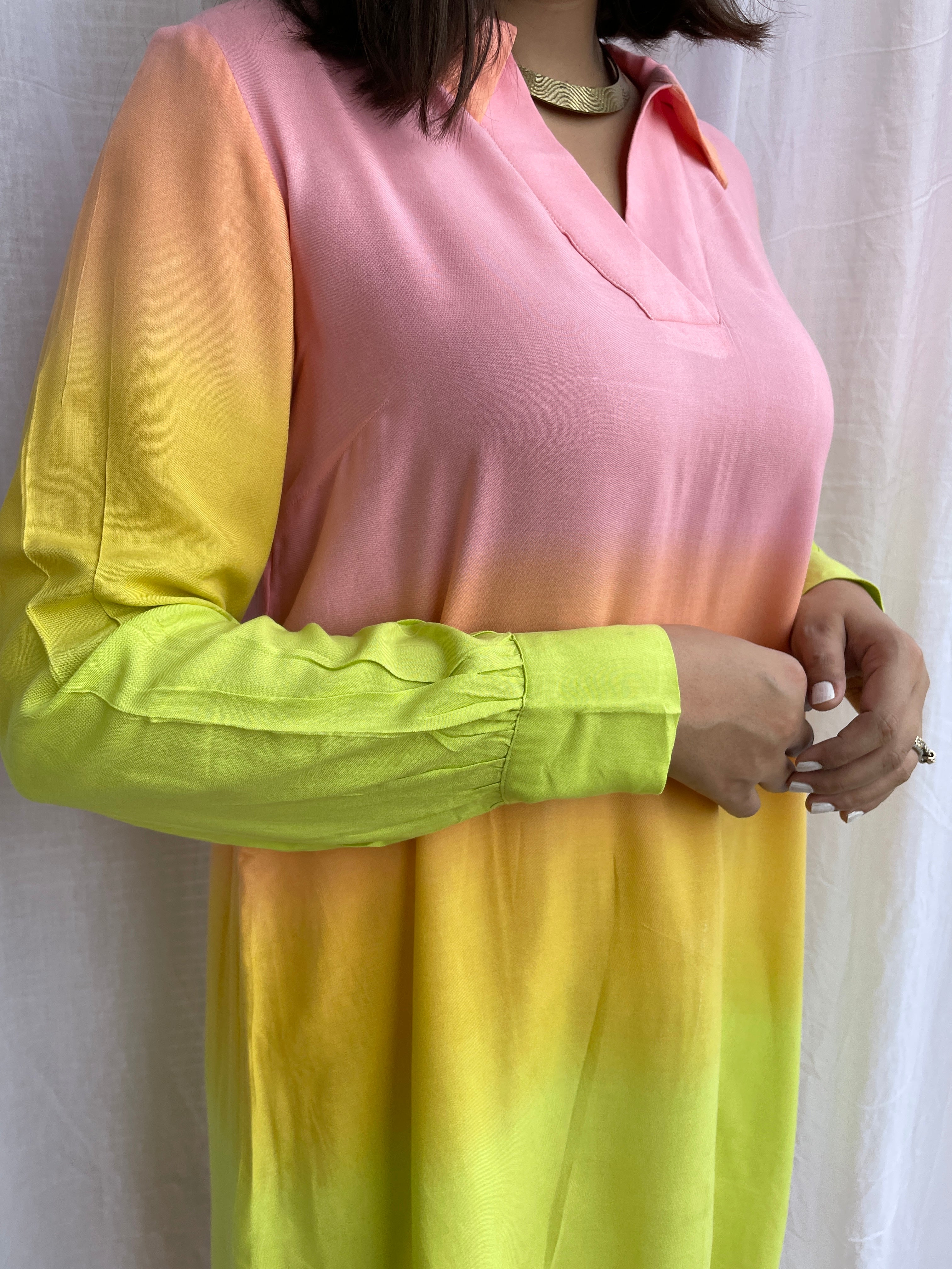 Pink & Lemon Ombre Co-ord Set image 6