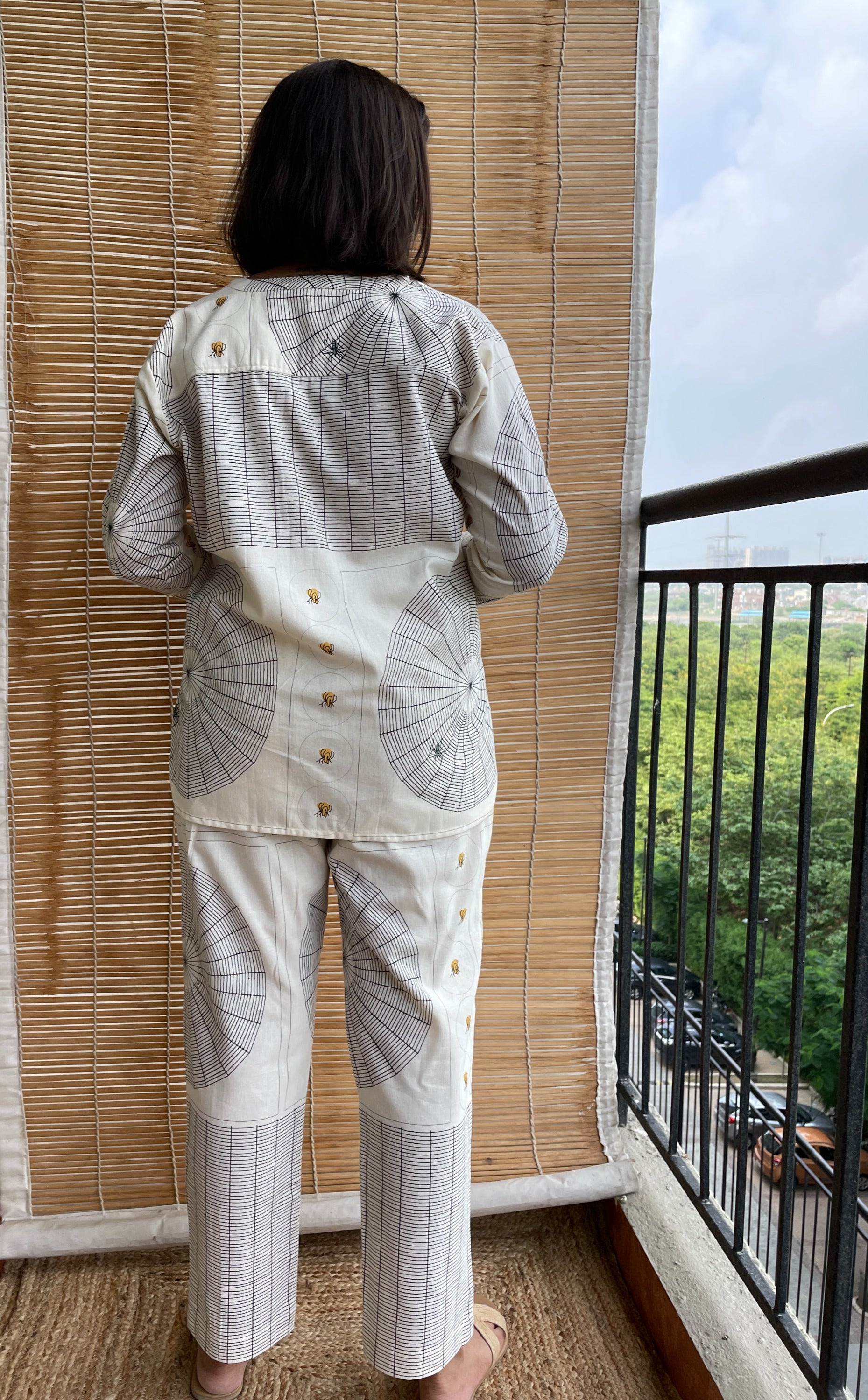 Quirky Print Beige Co-ord image 3