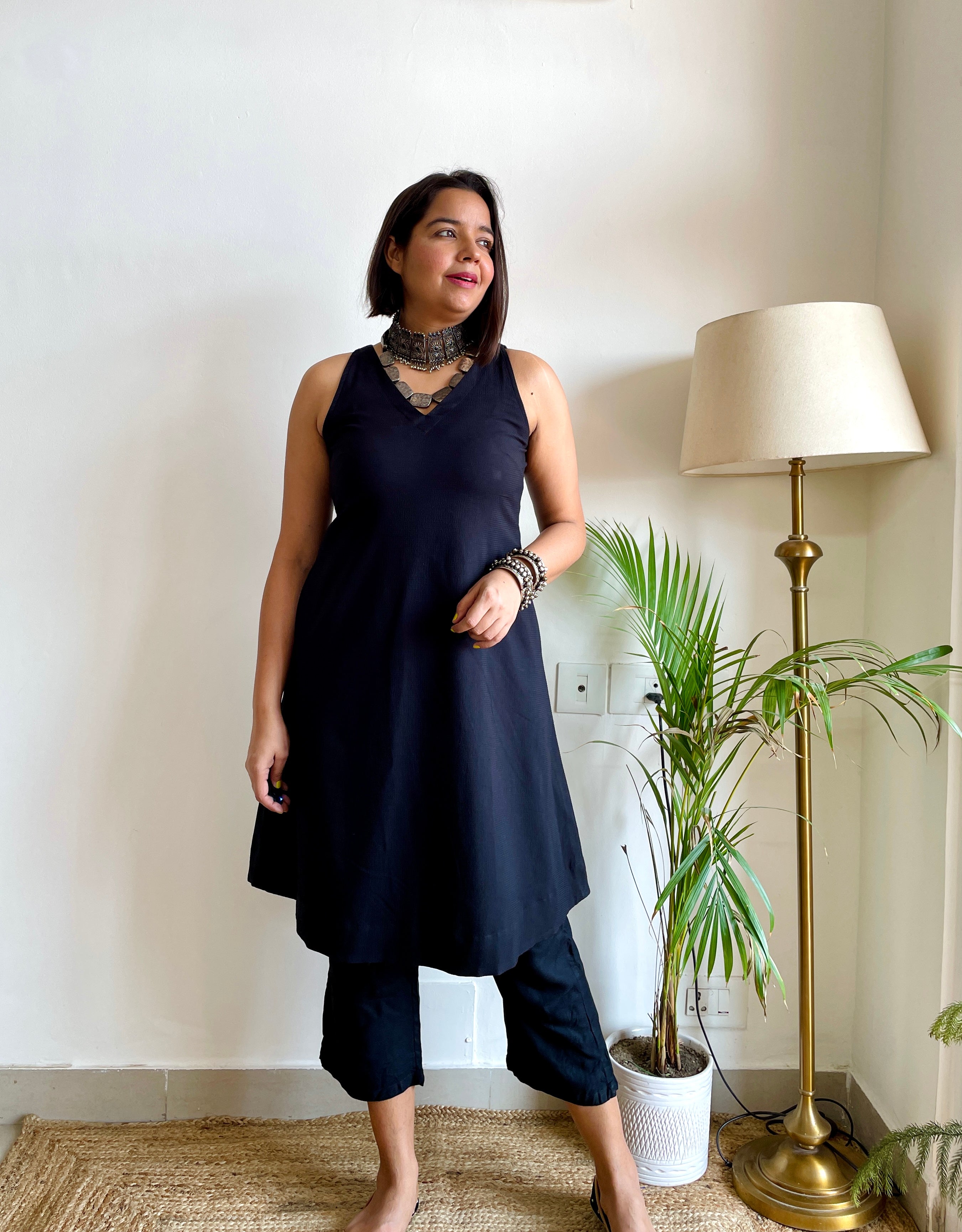 Solid Black Co-ord set image 0