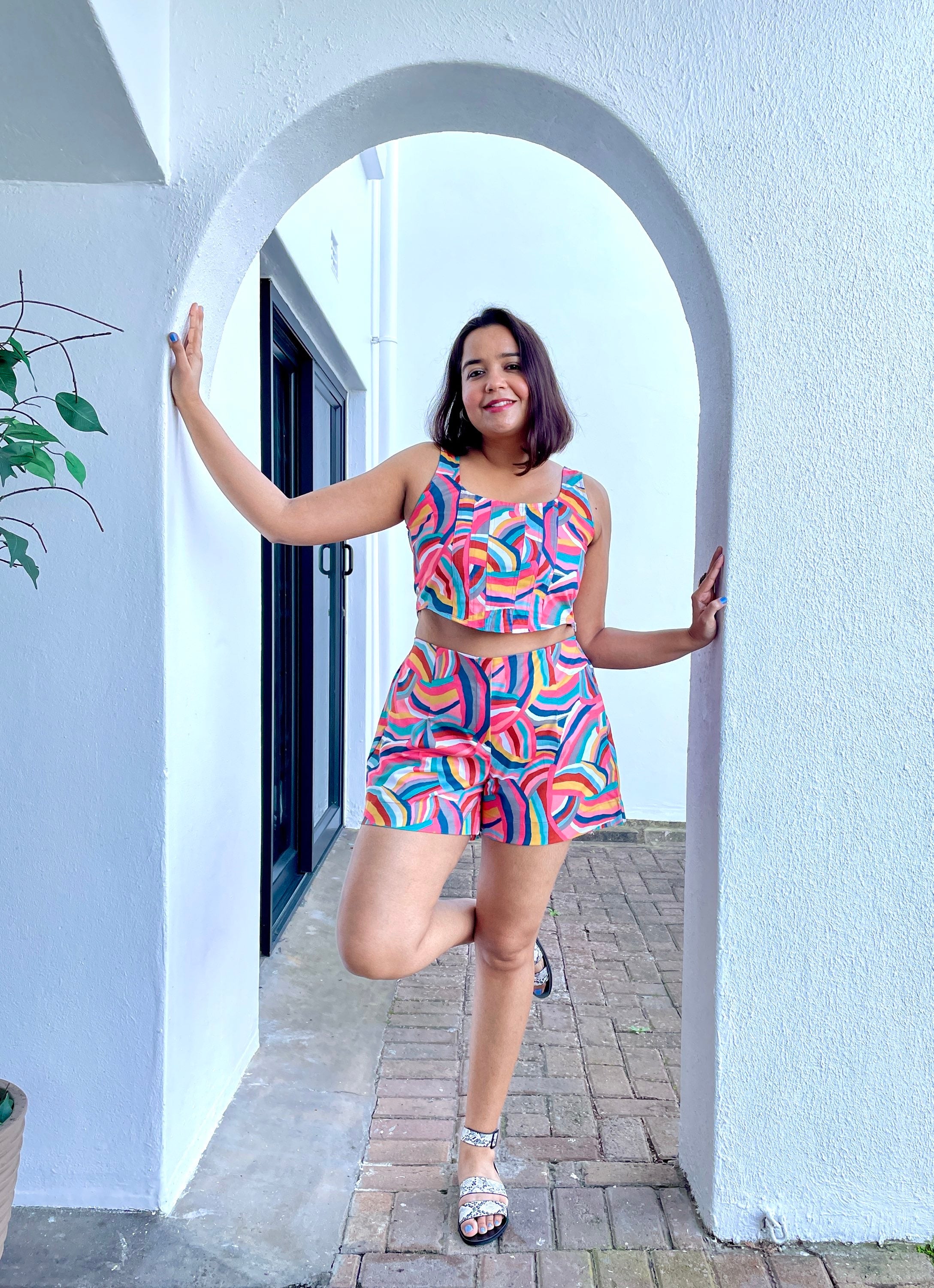 Rainbow Cotton Coord Set of 2 image 4