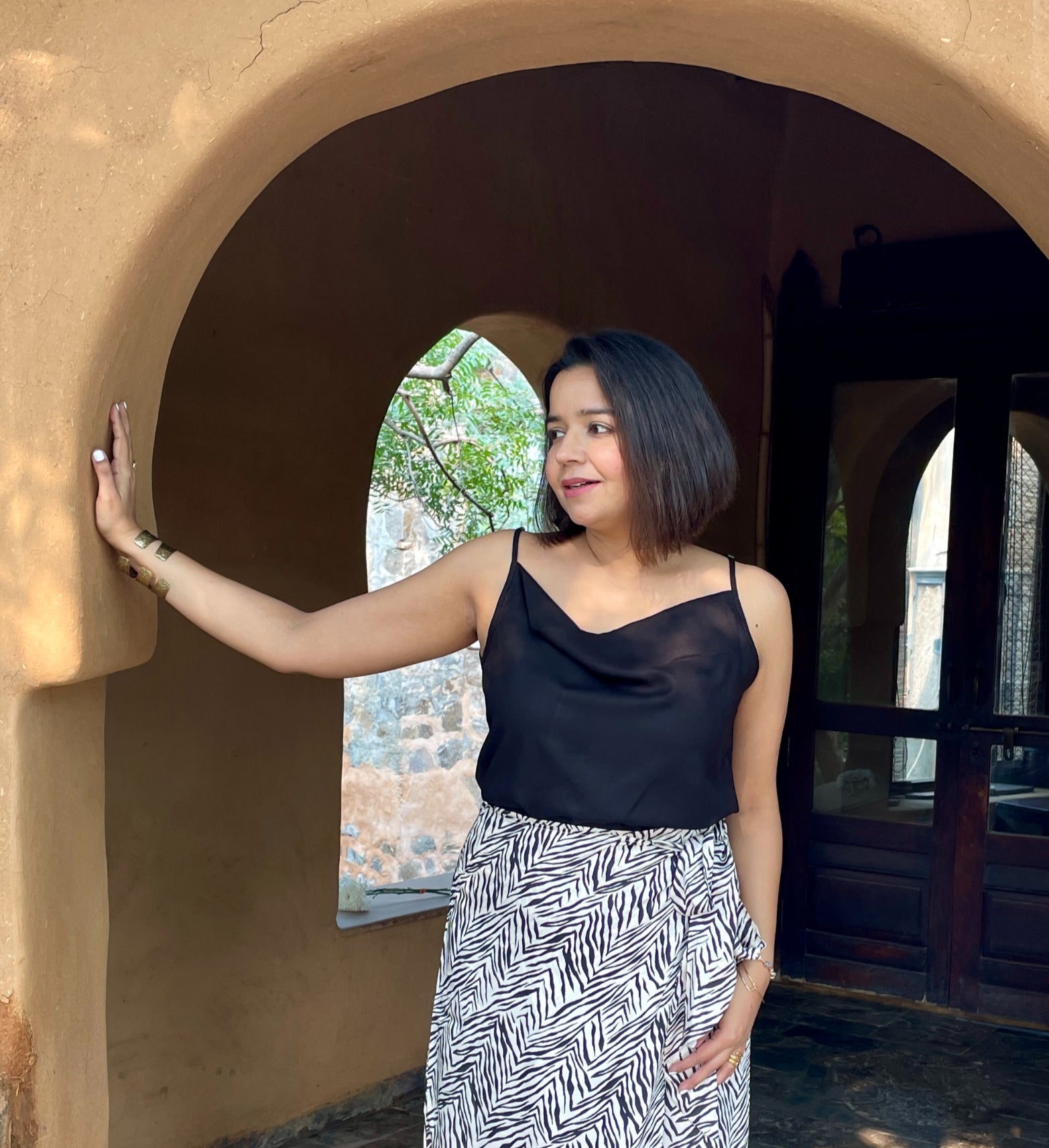 Black Cowl Neck Top image 0