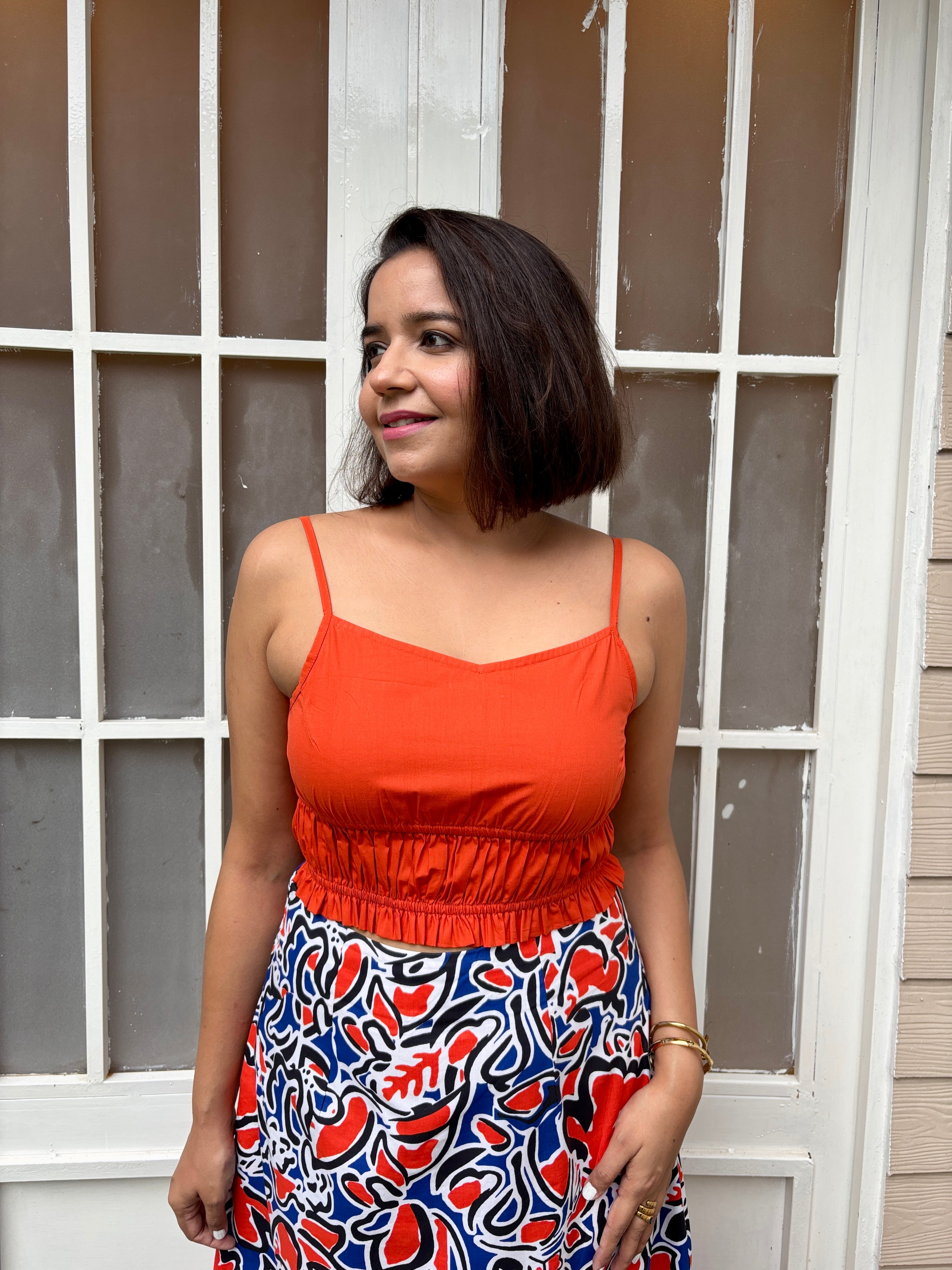 Spicy Tangerine Cotton Top image 0