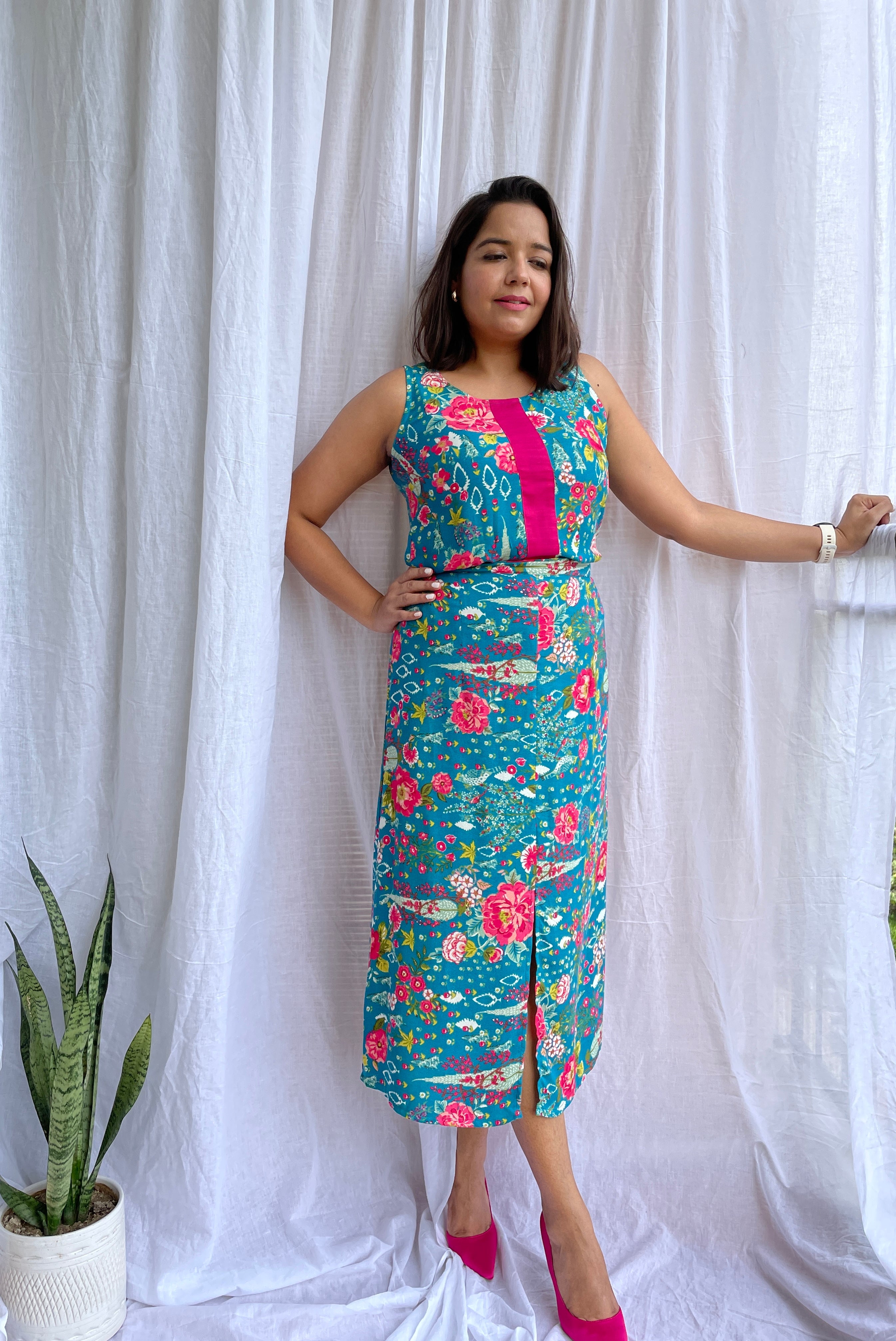 Green Floral Co-ord Set image 1