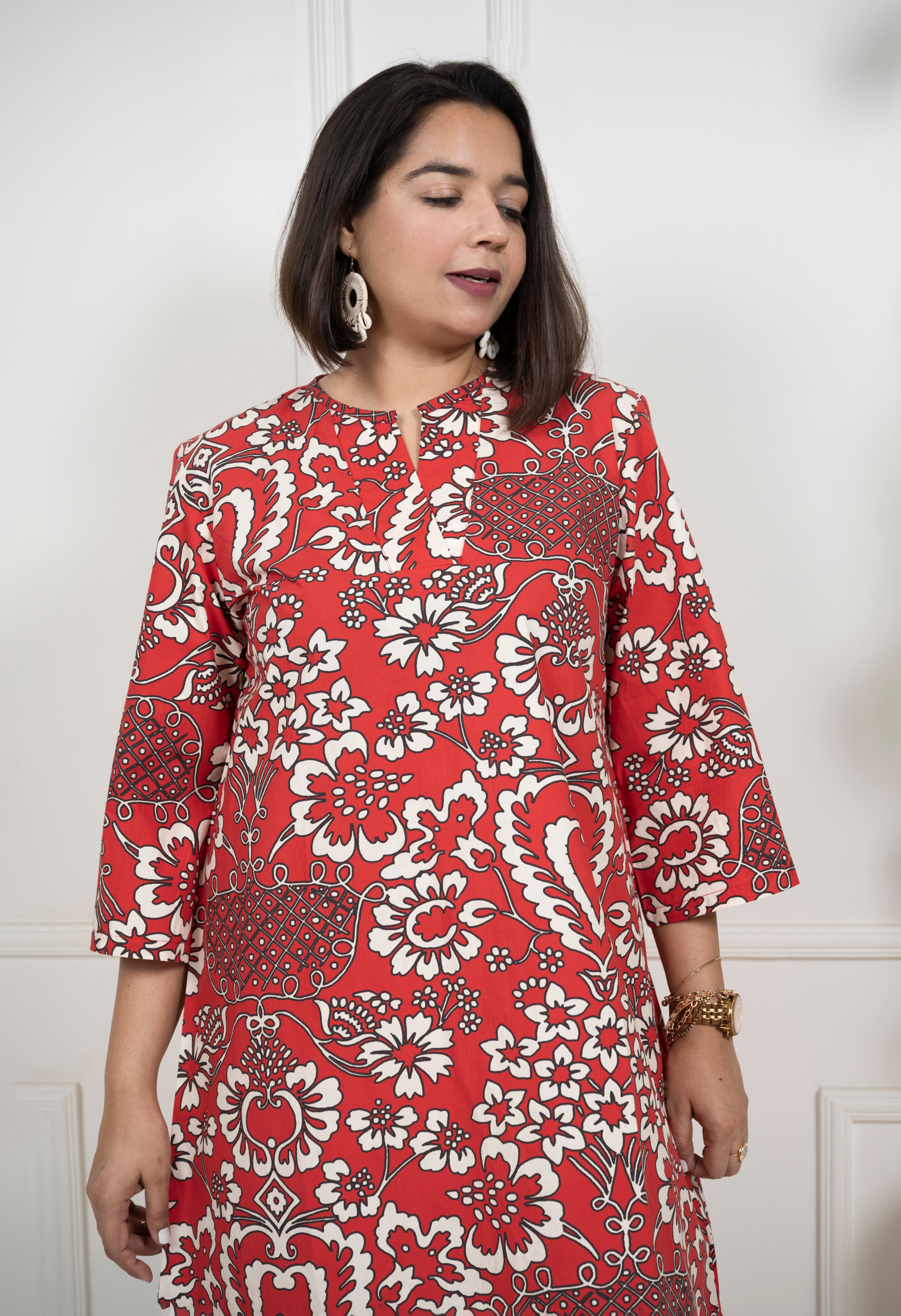 Turkish Red Anti Fit Dress image 2