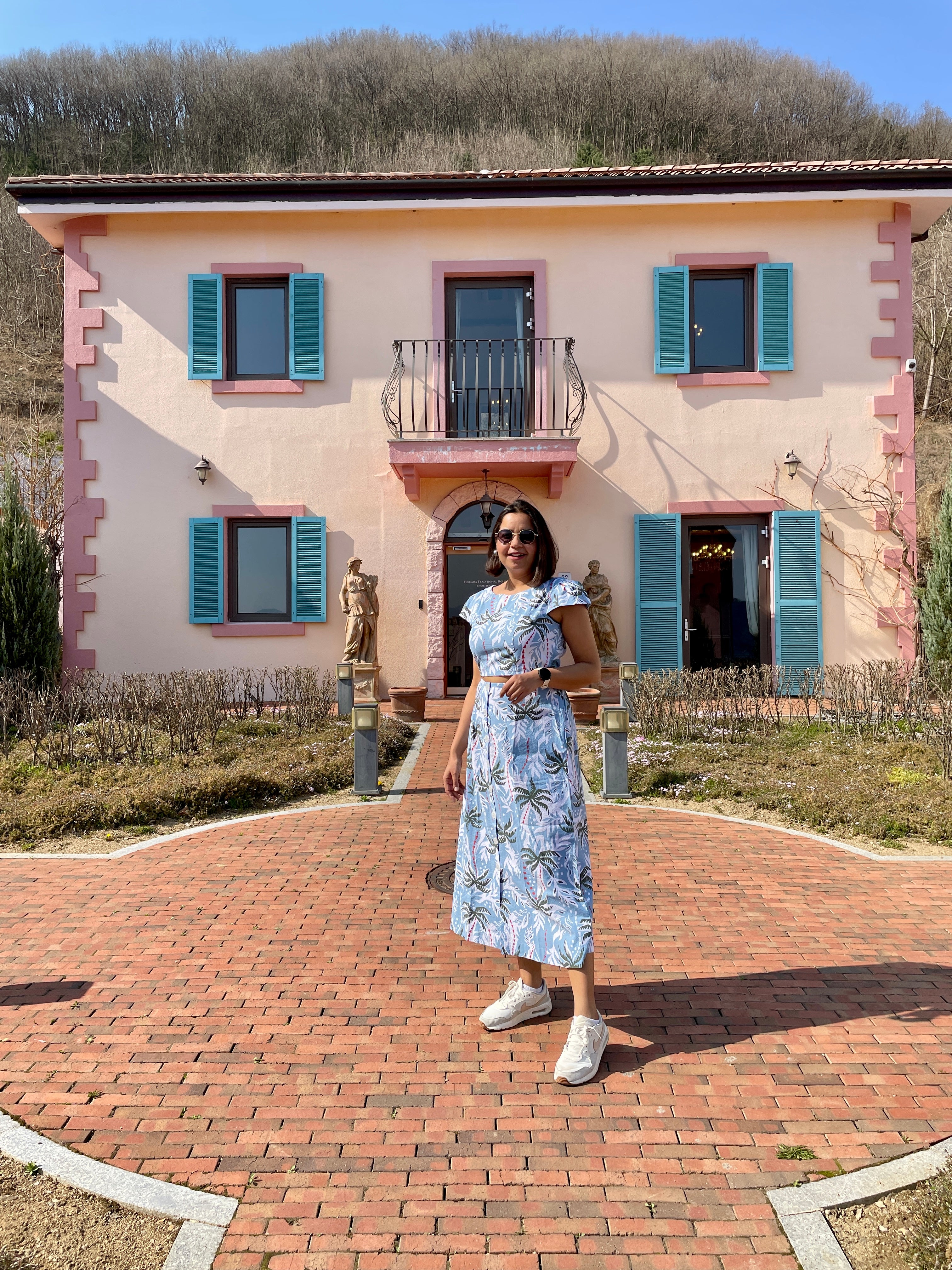 Blue Topical Printed Co-ord Set image 6