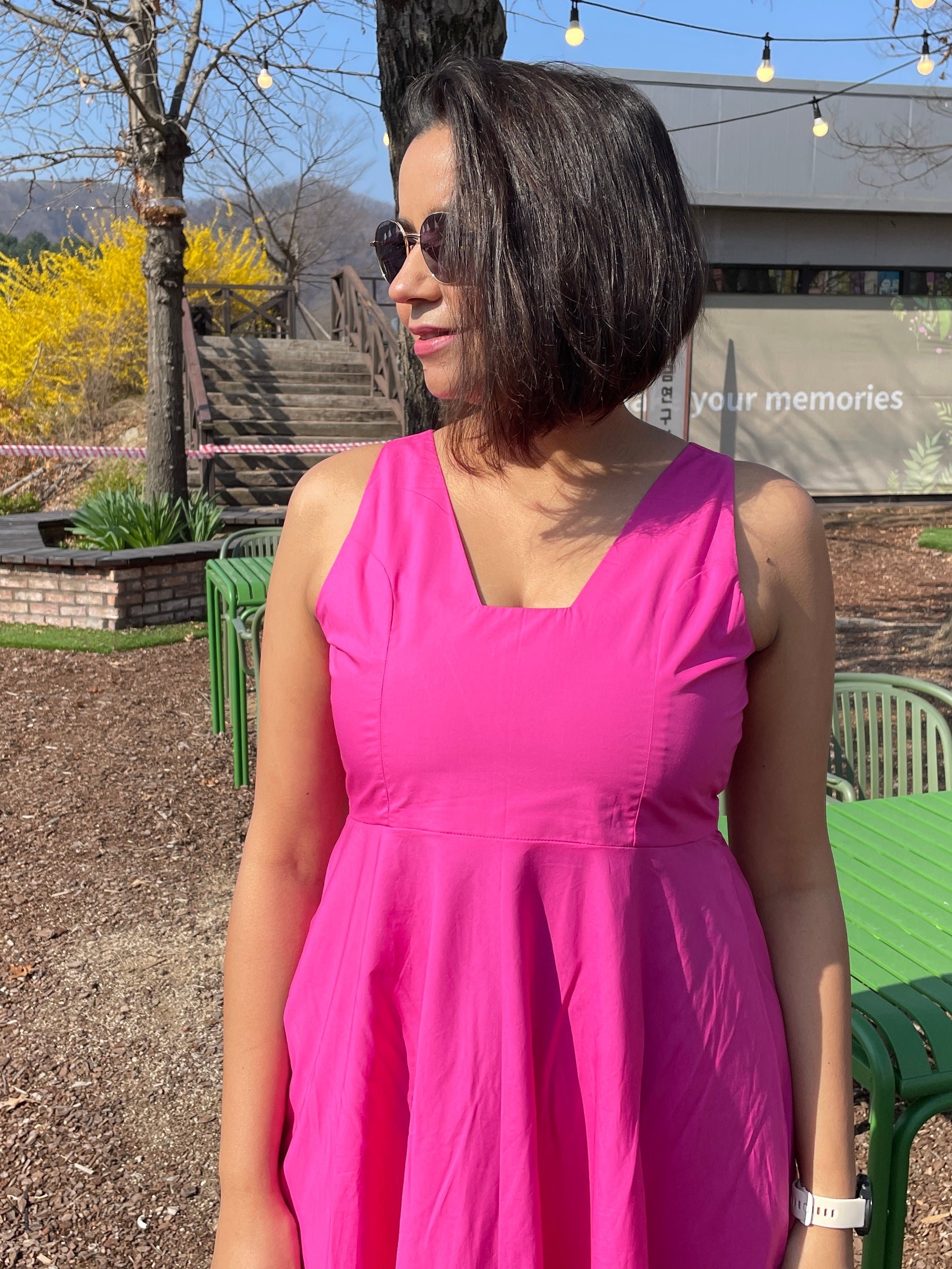 Mauve Cotton Maxi Dress image 4