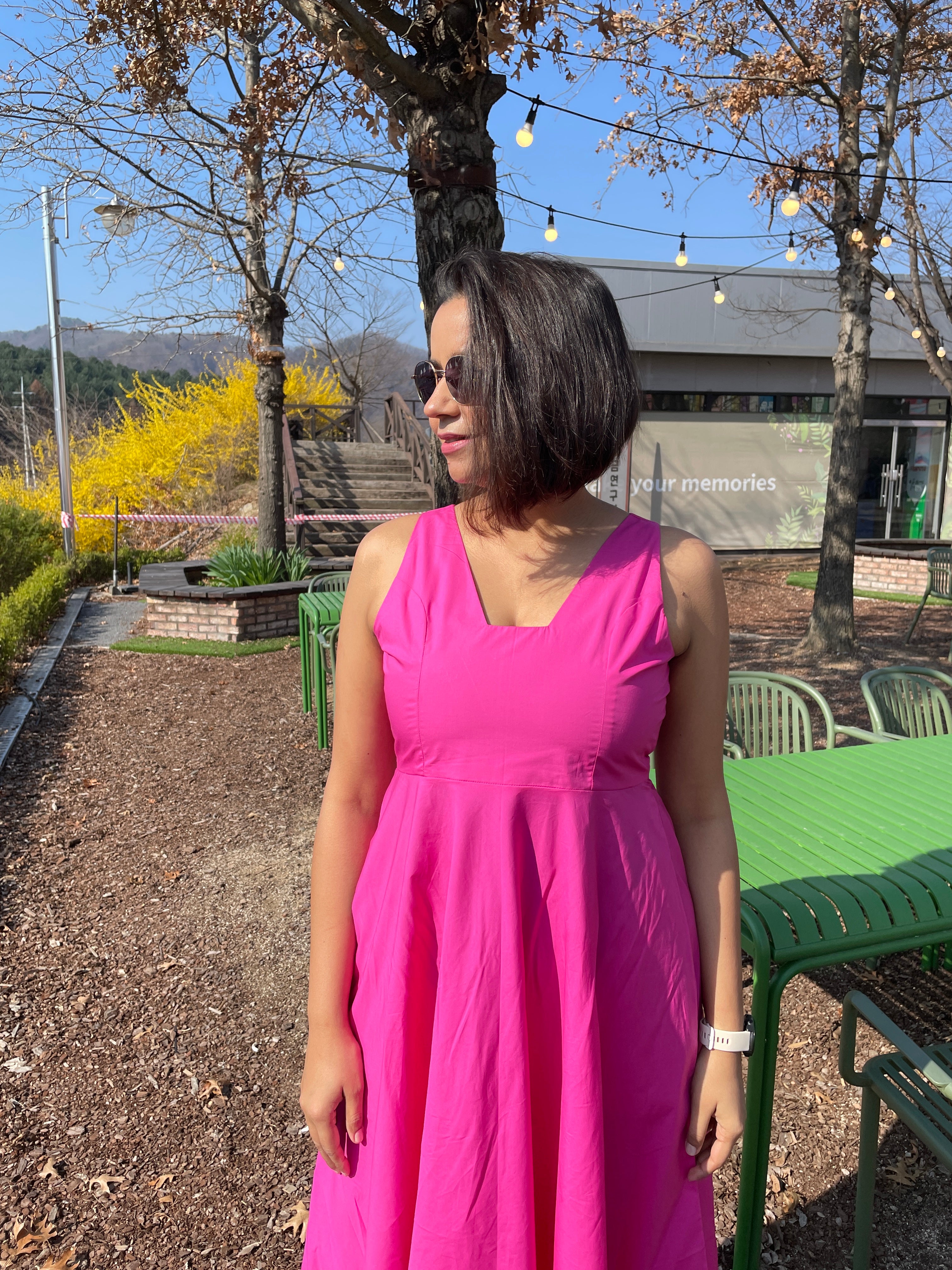 Mauve Cotton Maxi Dress image 4