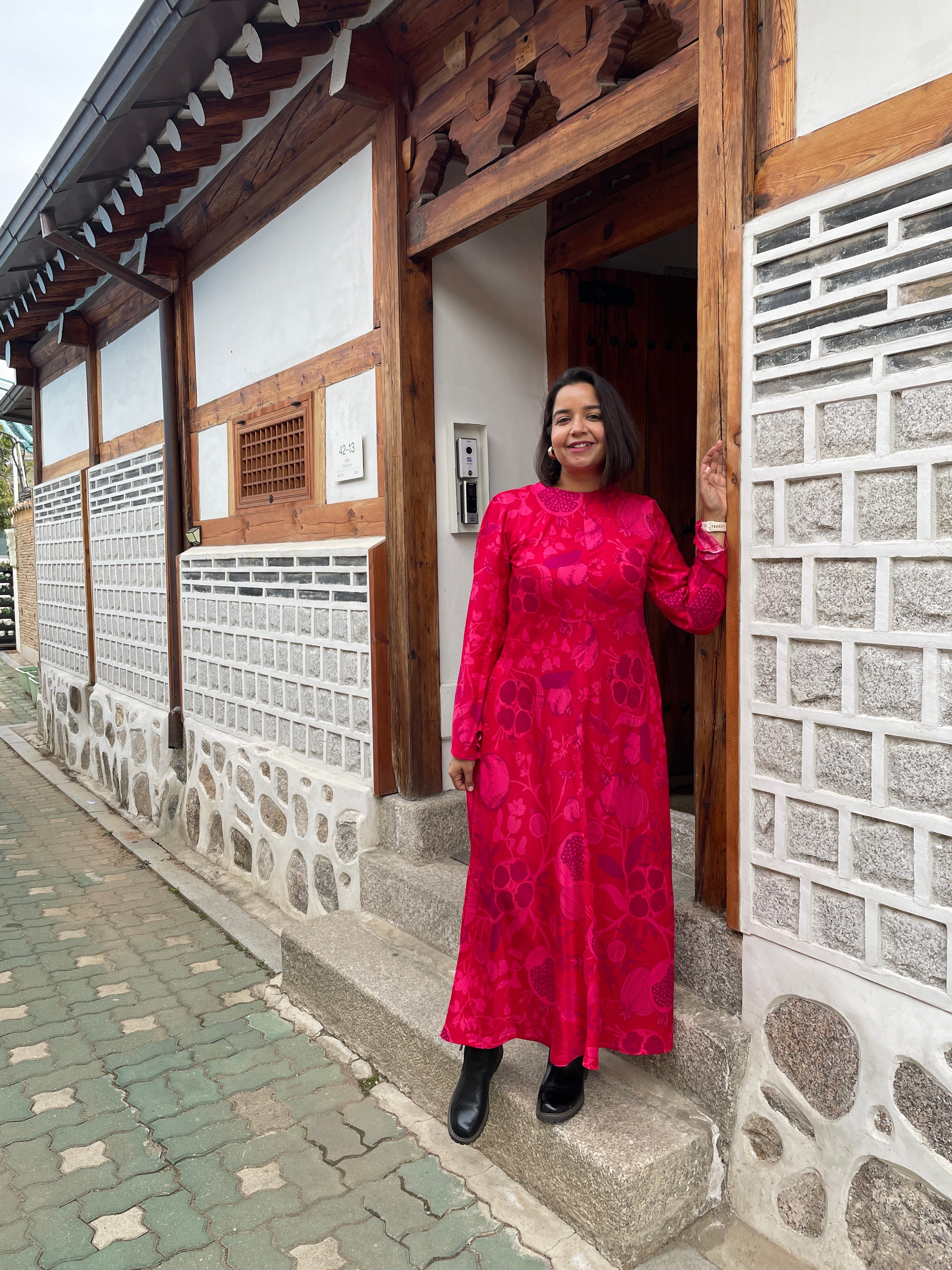 Pomegranate Maxi Dress image 4