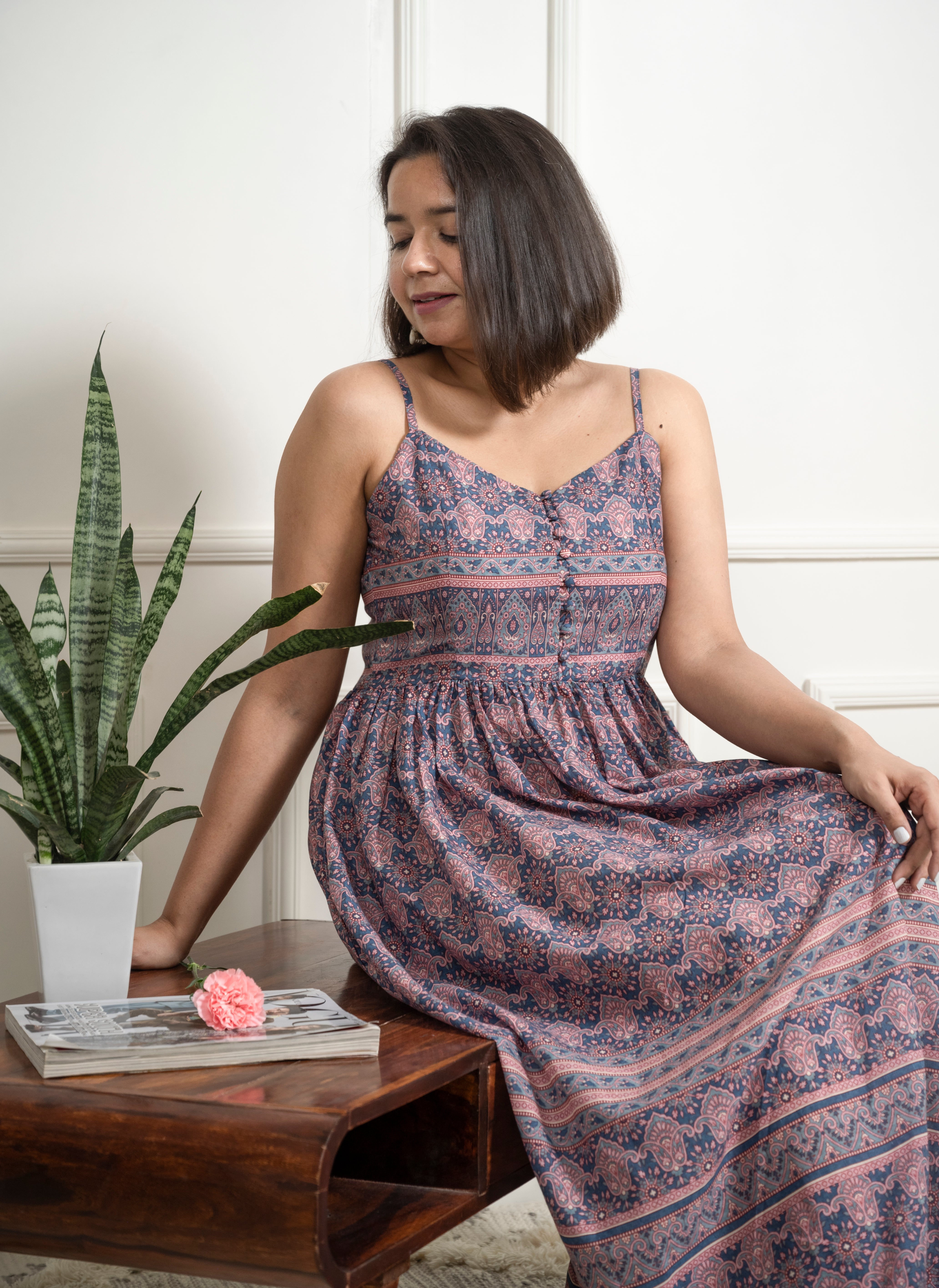 Printed Maxi Dress image 3