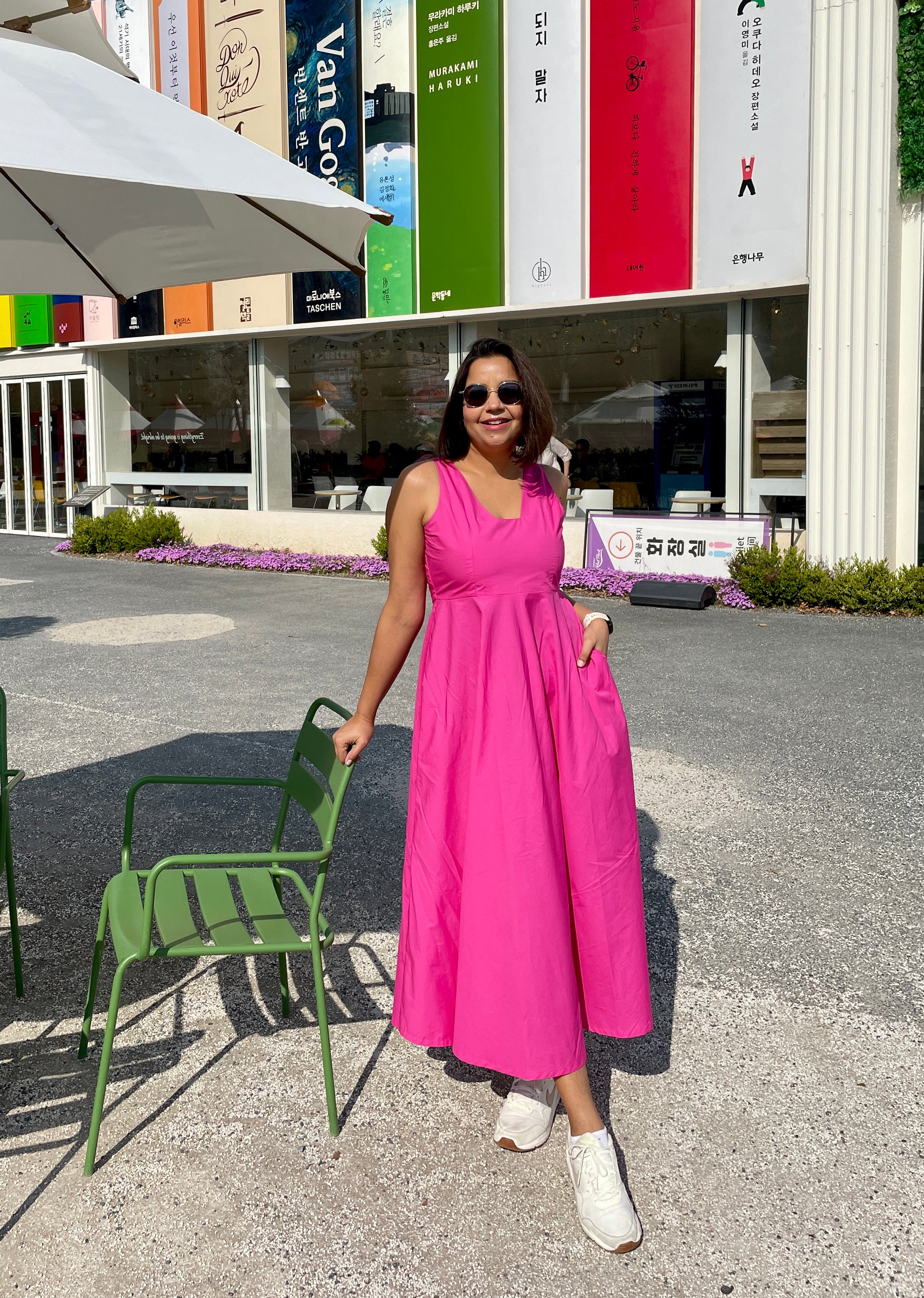 Mauve Cotton Maxi Dress image 10