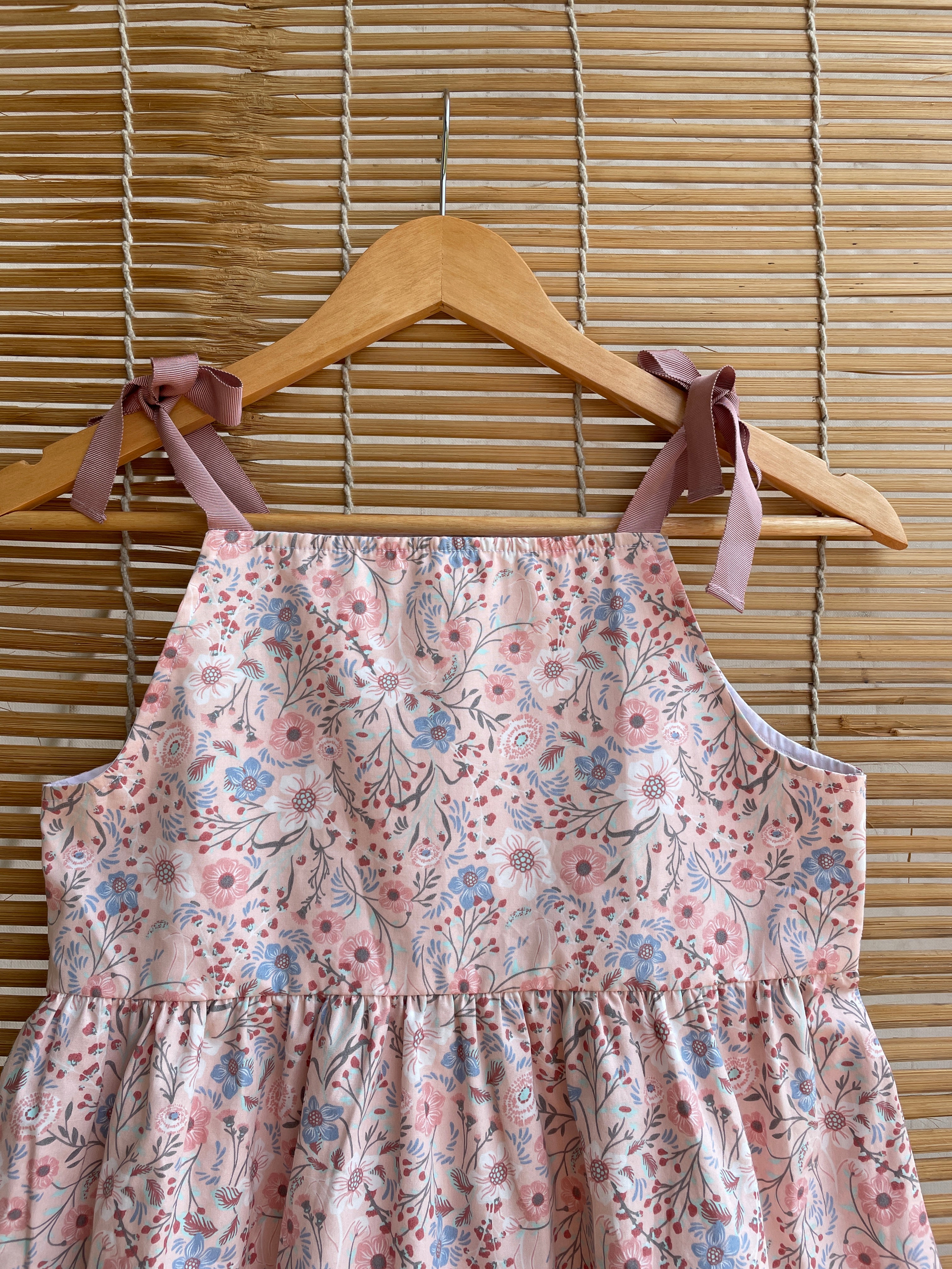 Baby Pink Tie Up Dress image 1