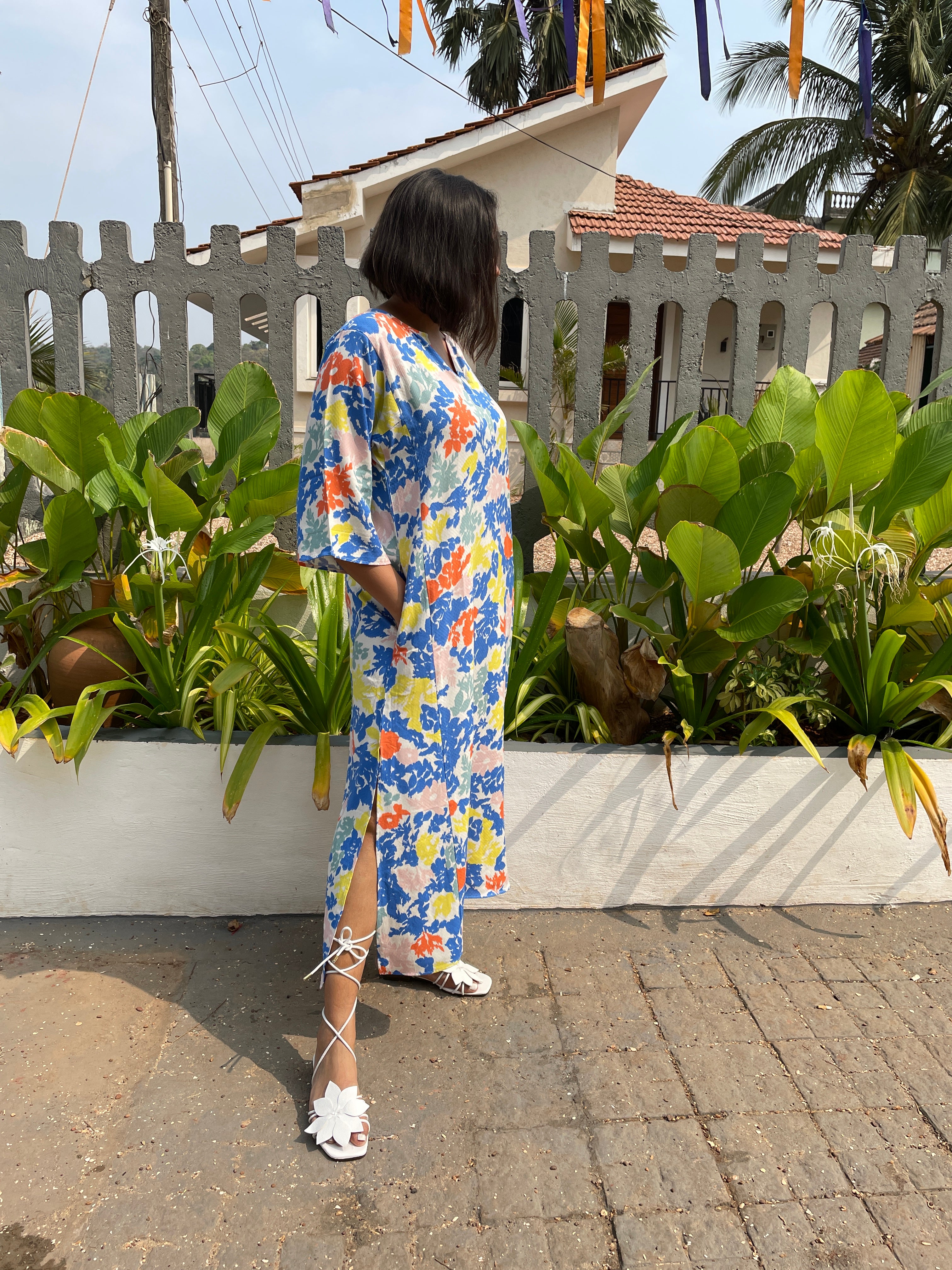 Multicolor Anti fit Long Dress image 3