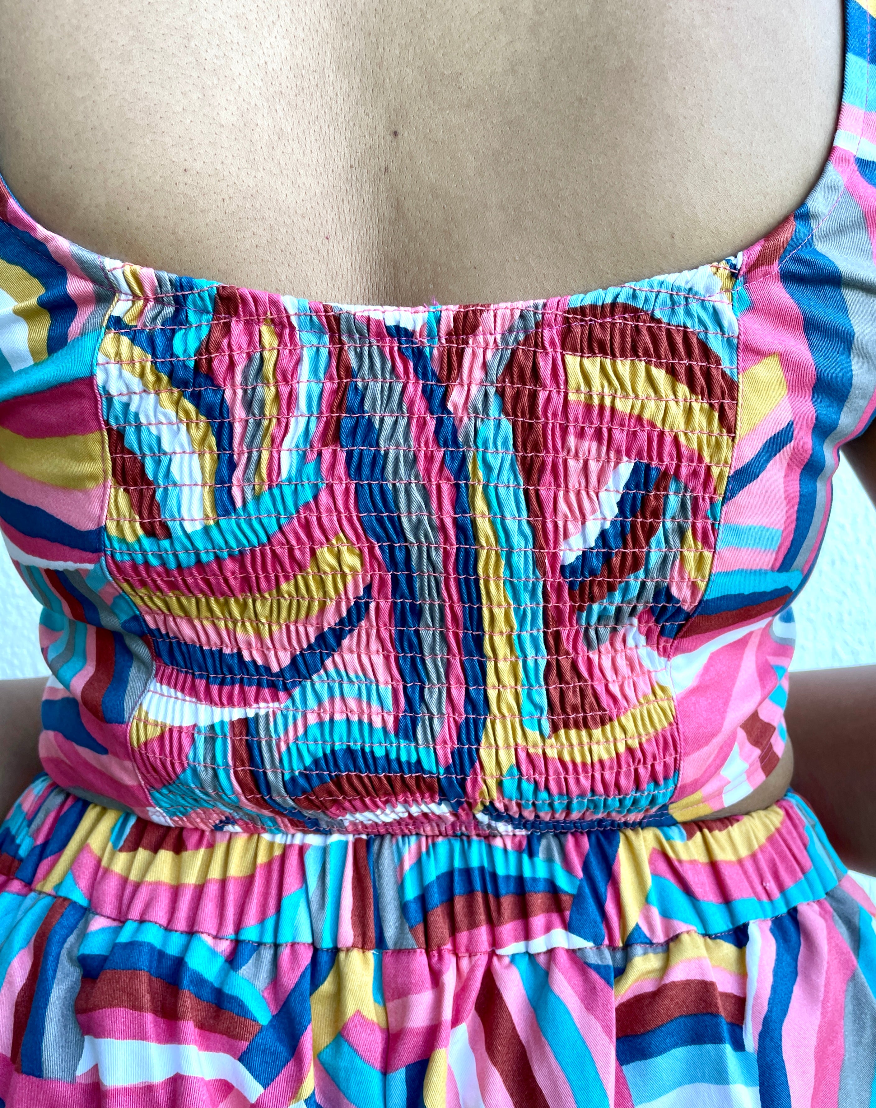 Rainbow Corset Style Top image 1