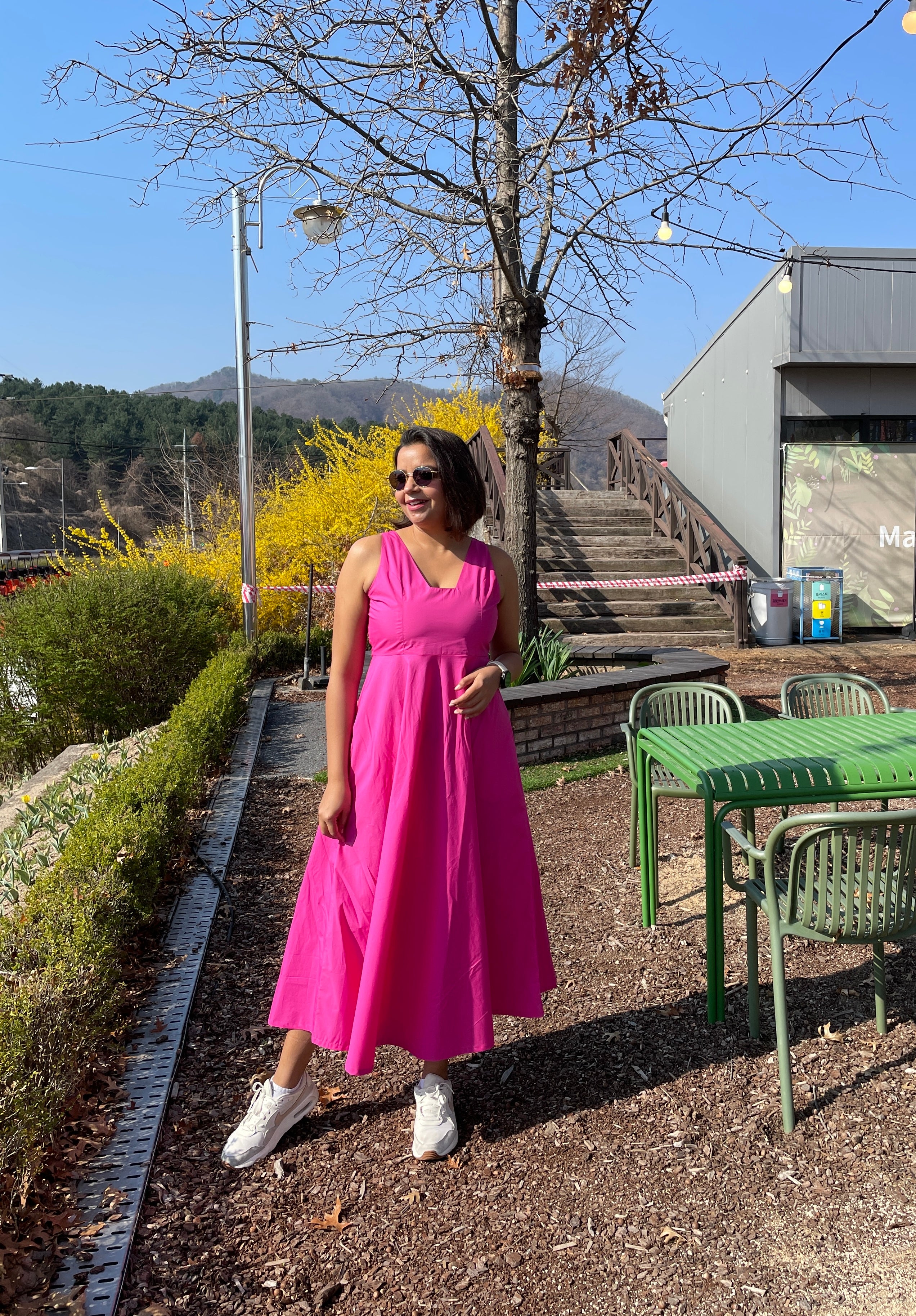 Mauve Cotton Maxi Dress image 11