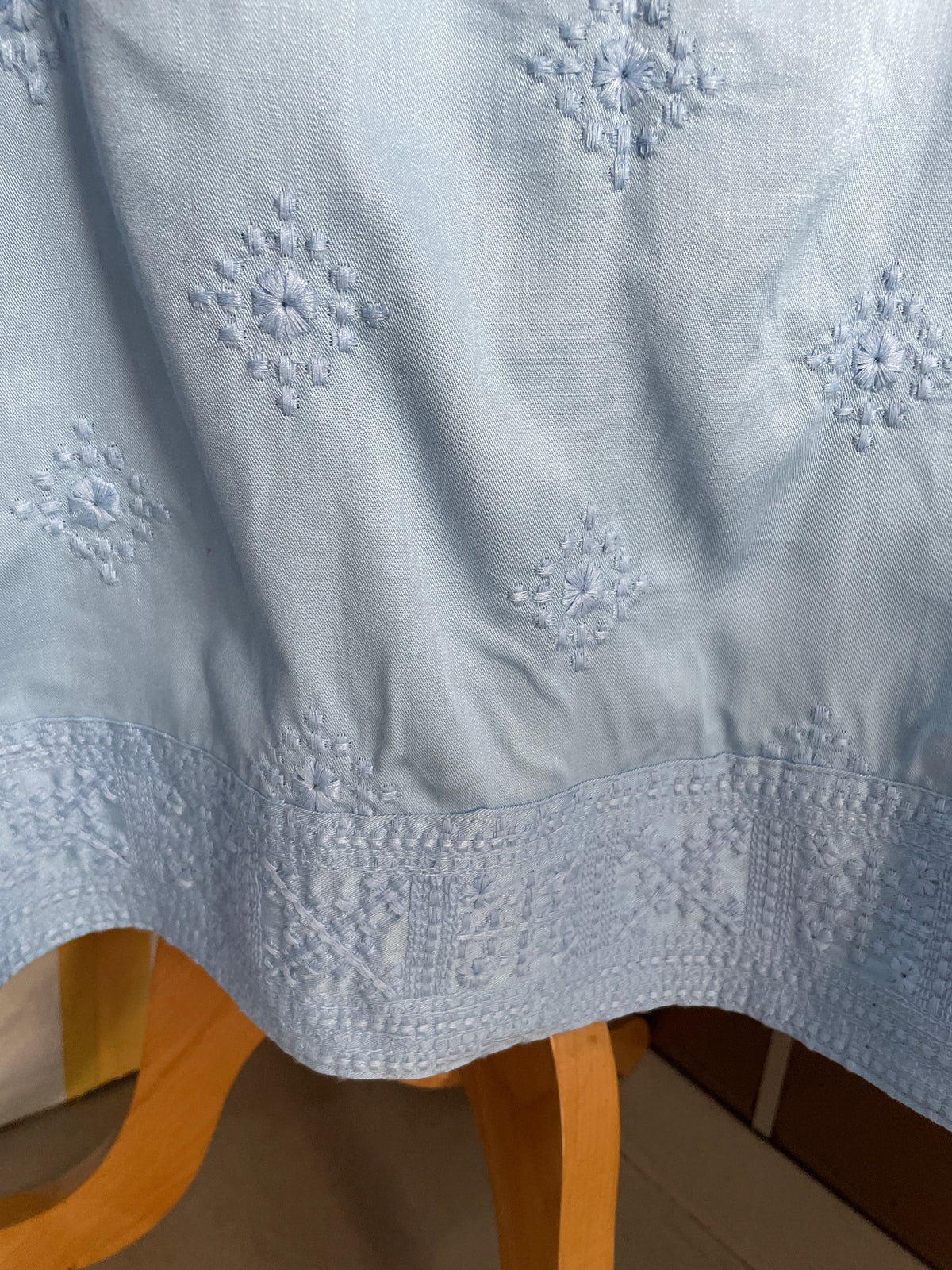 Powder Blue Embroidered Co-Ord Set