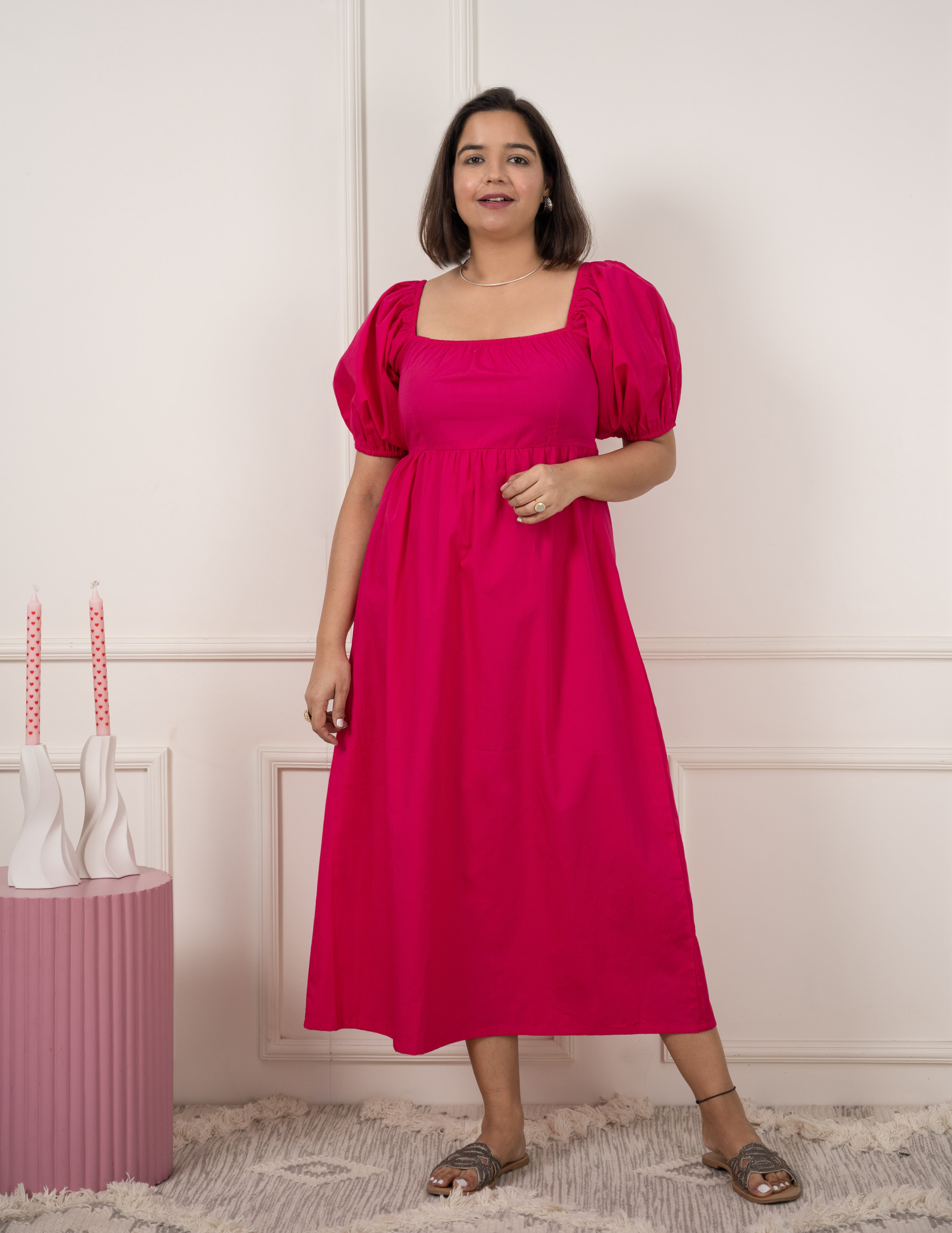 Pink Smocked Dress image 5