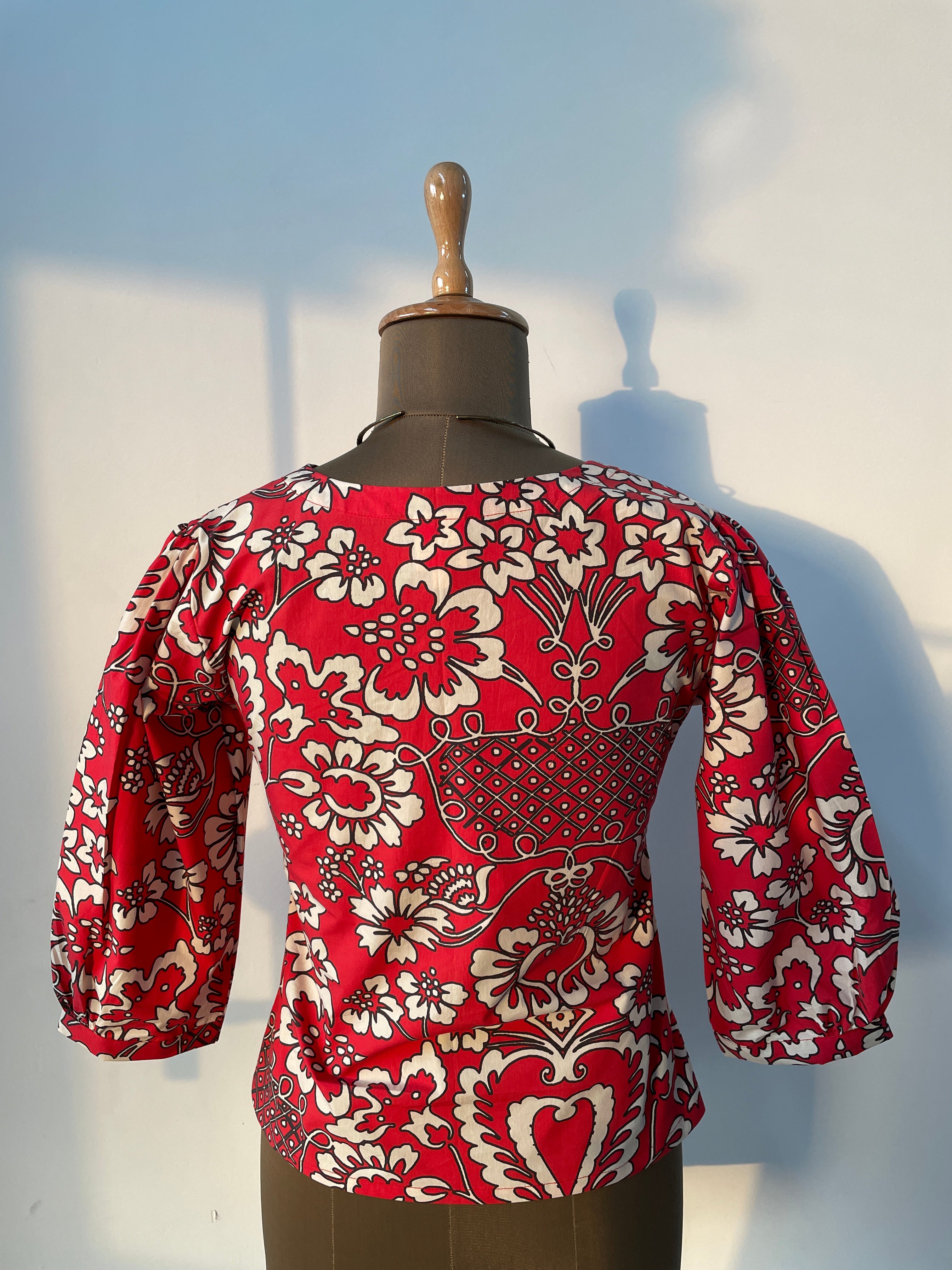 Turkish Red Formal Women Top image 1