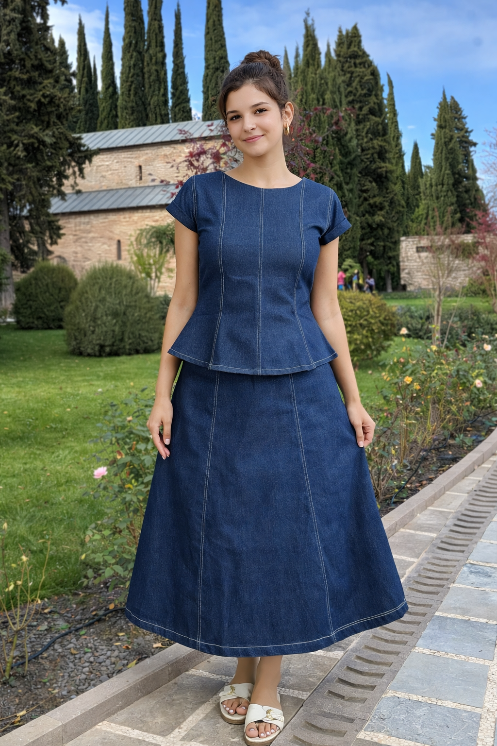 Blue Denim Co-ord Set