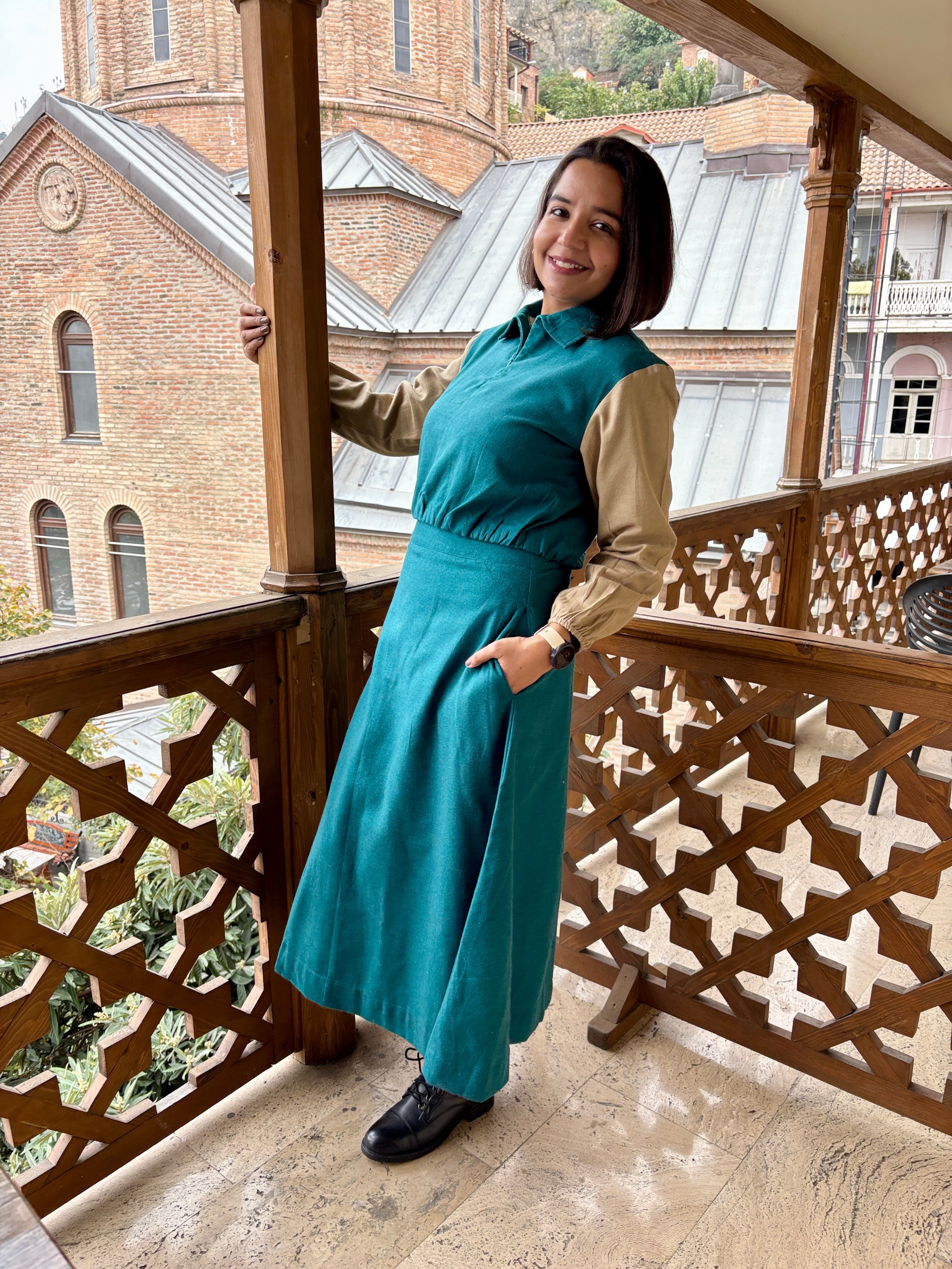 Teal Winter Flannel Coord Set